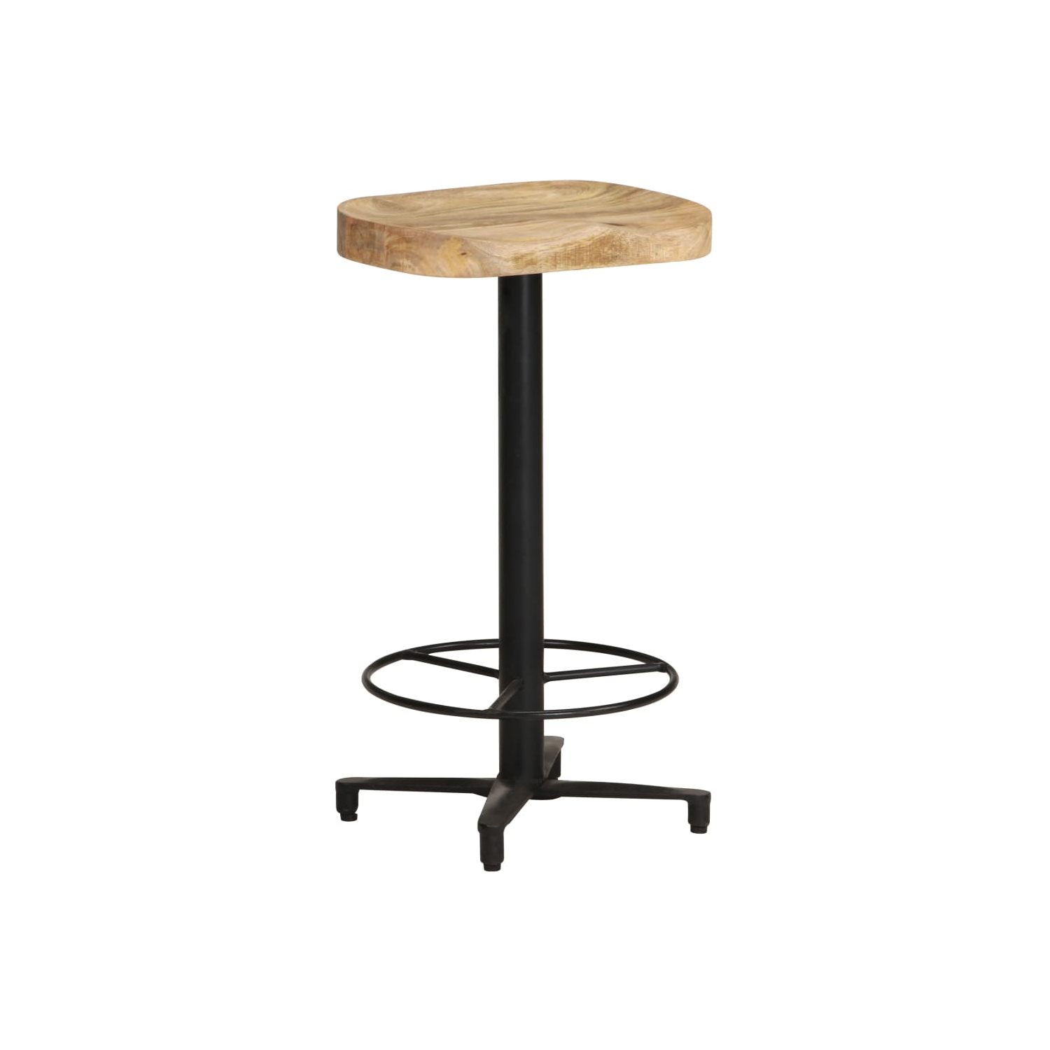 vidaXL Bar Stools 2 pcs 66 cm Solid Mango Wood