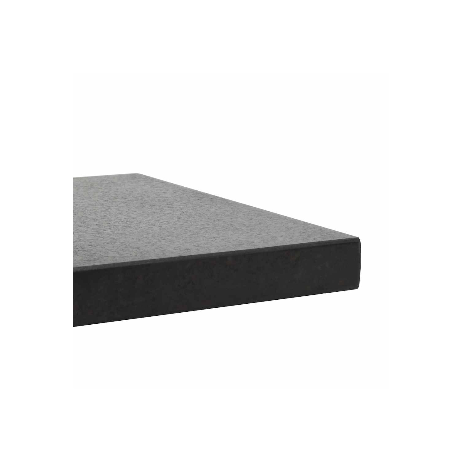 Base de parasol carrée vidaXL 62,8&nbsp;lb avec poignée et roulettes, style élégant, 17 x 17,7 x 7&nbsp;po, noir