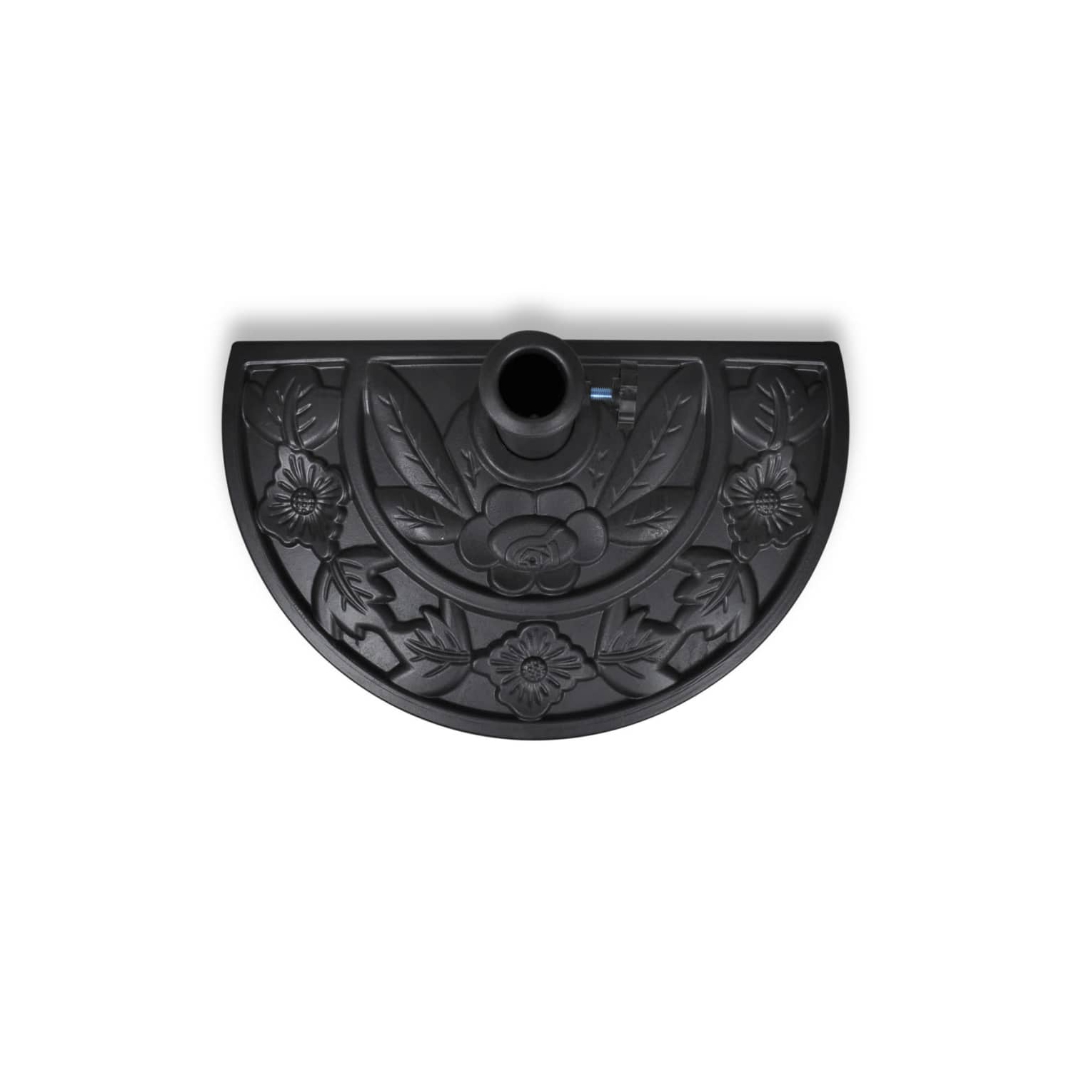 Base de parasol en résine demi-ronde