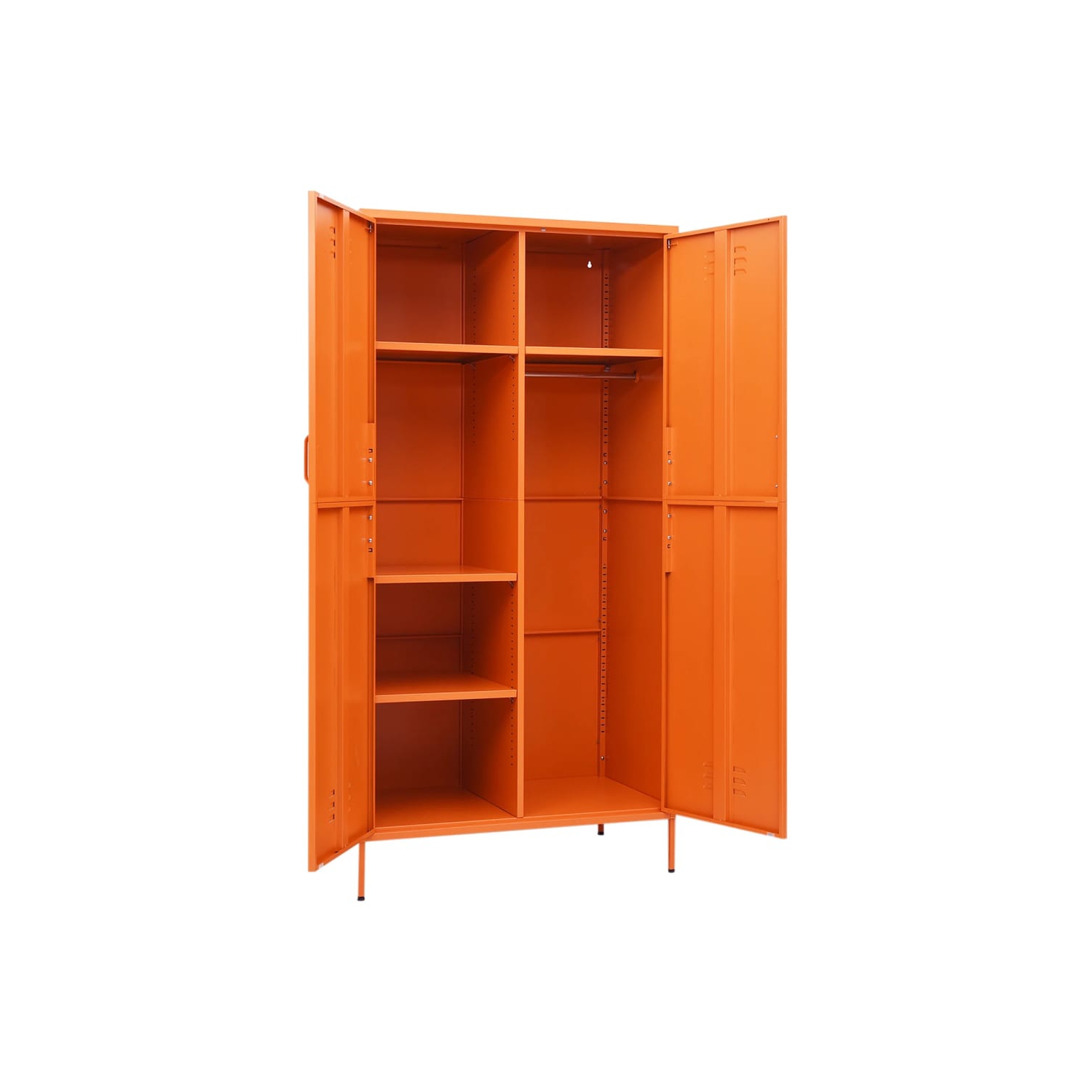 VidaXL garde-robe orange 90x50xacier 180&nbsp;cm