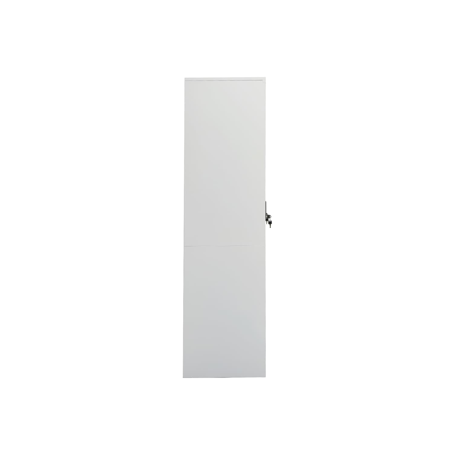 vidaXL Wardrobe Light Grey 80x50x180 cm Steel