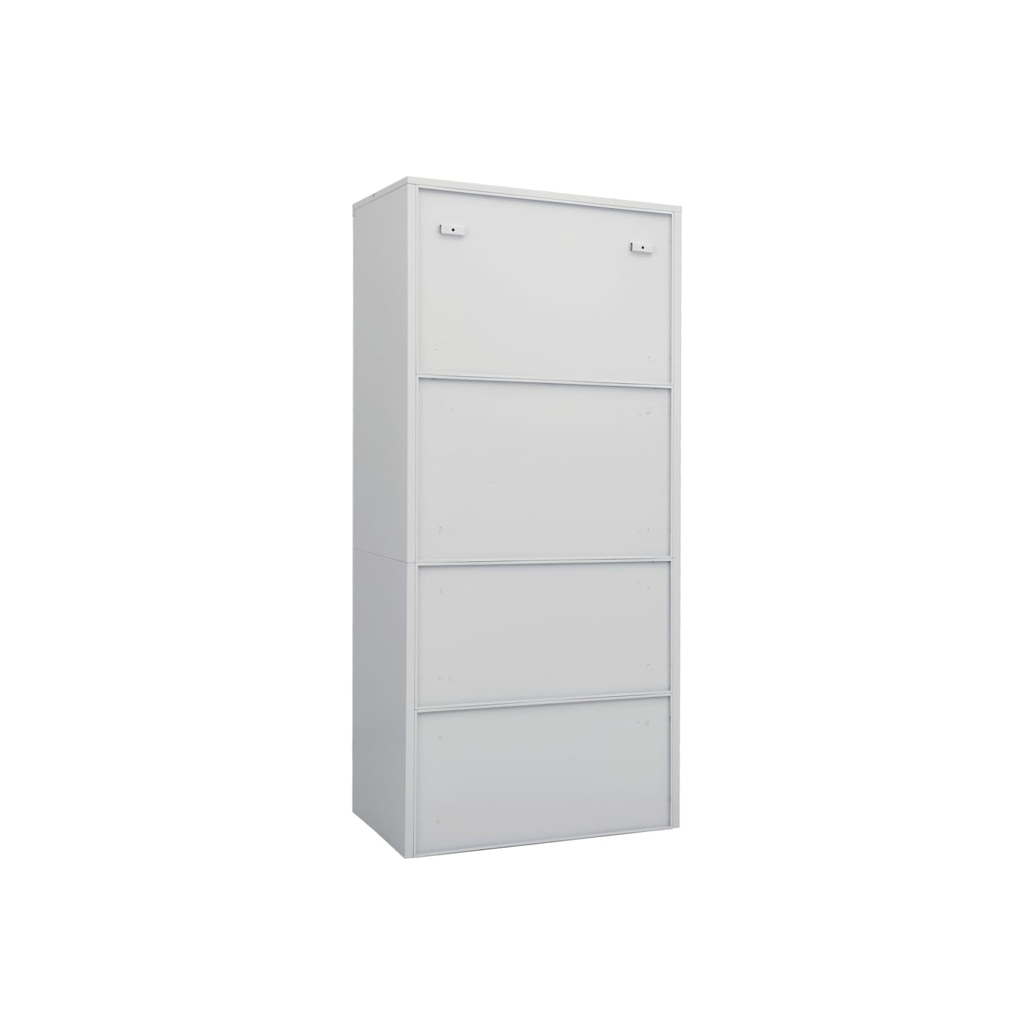 vidaXL Wardrobe Light Grey 80x50x180 cm Steel