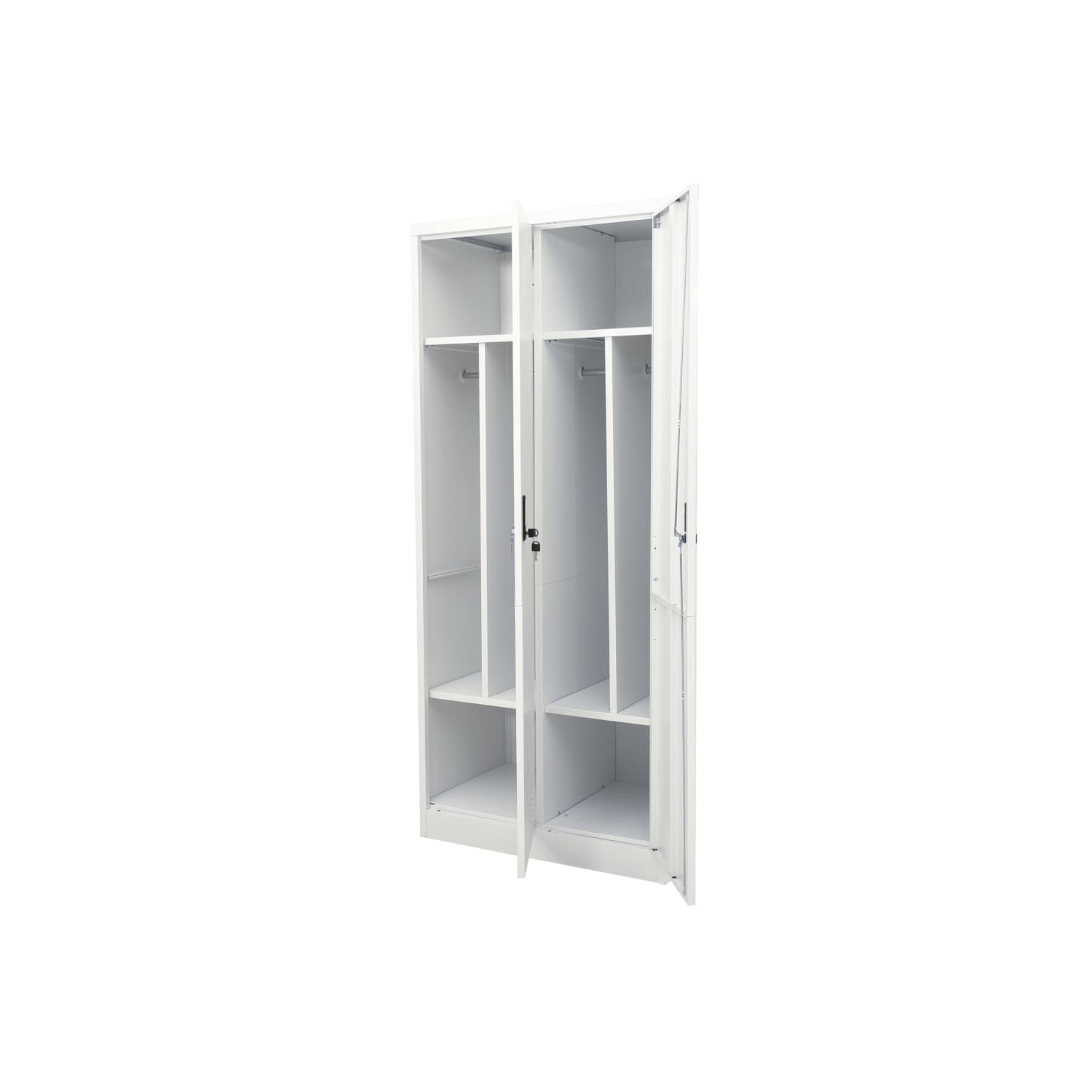 vidaXL Wardrobe Light Grey 80x50x180 cm Steel