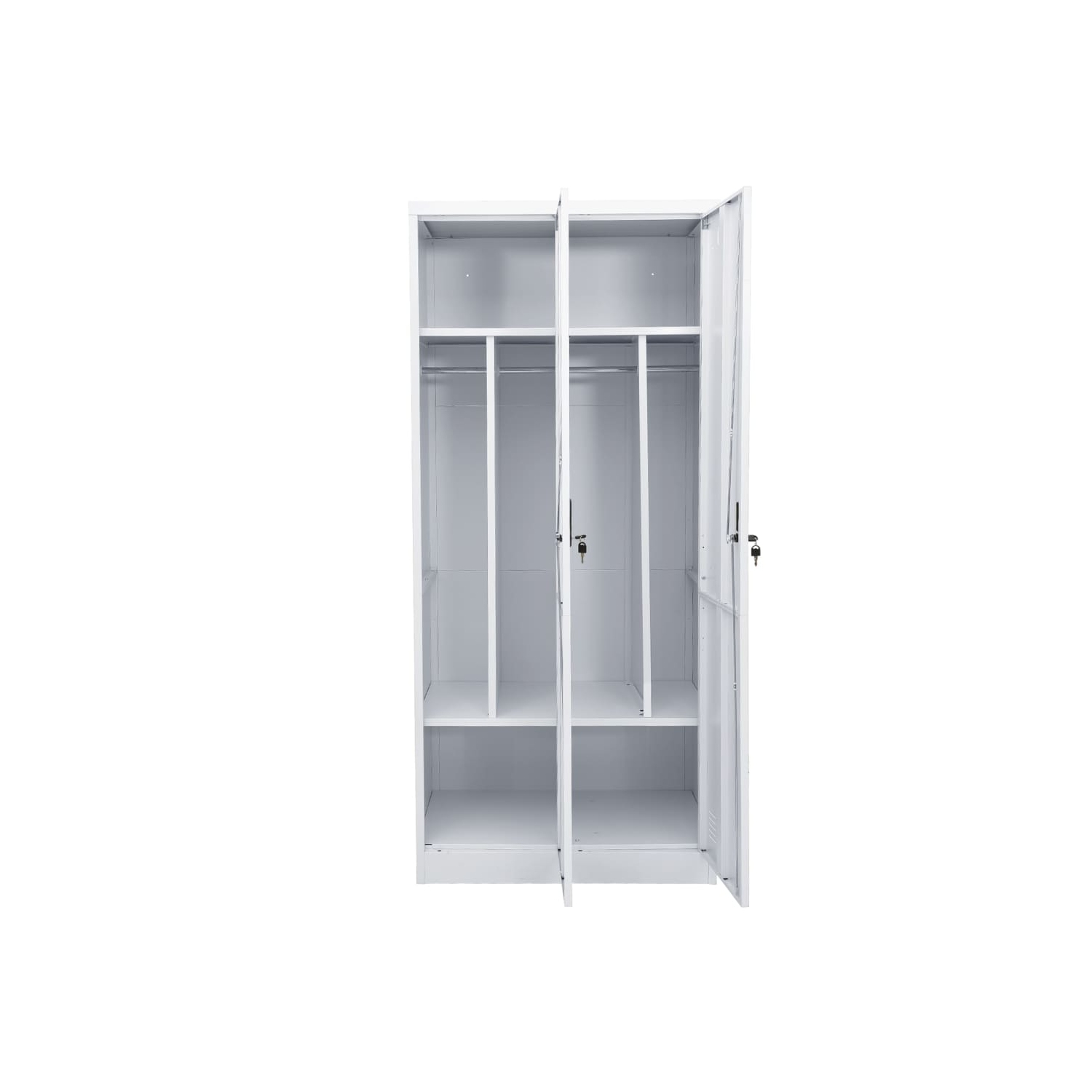 vidaXL Wardrobe Light Grey 80x50x180 cm Steel