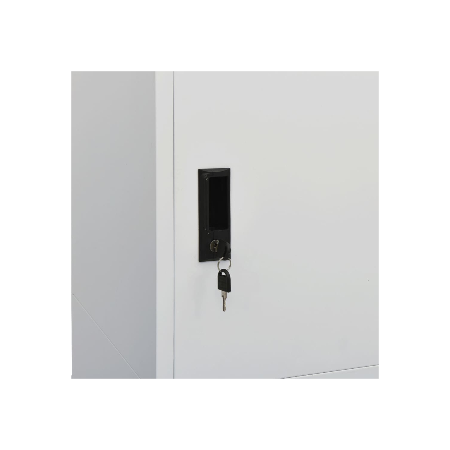 vidaXL Wardrobe Light Grey 80x50x180 cm Steel