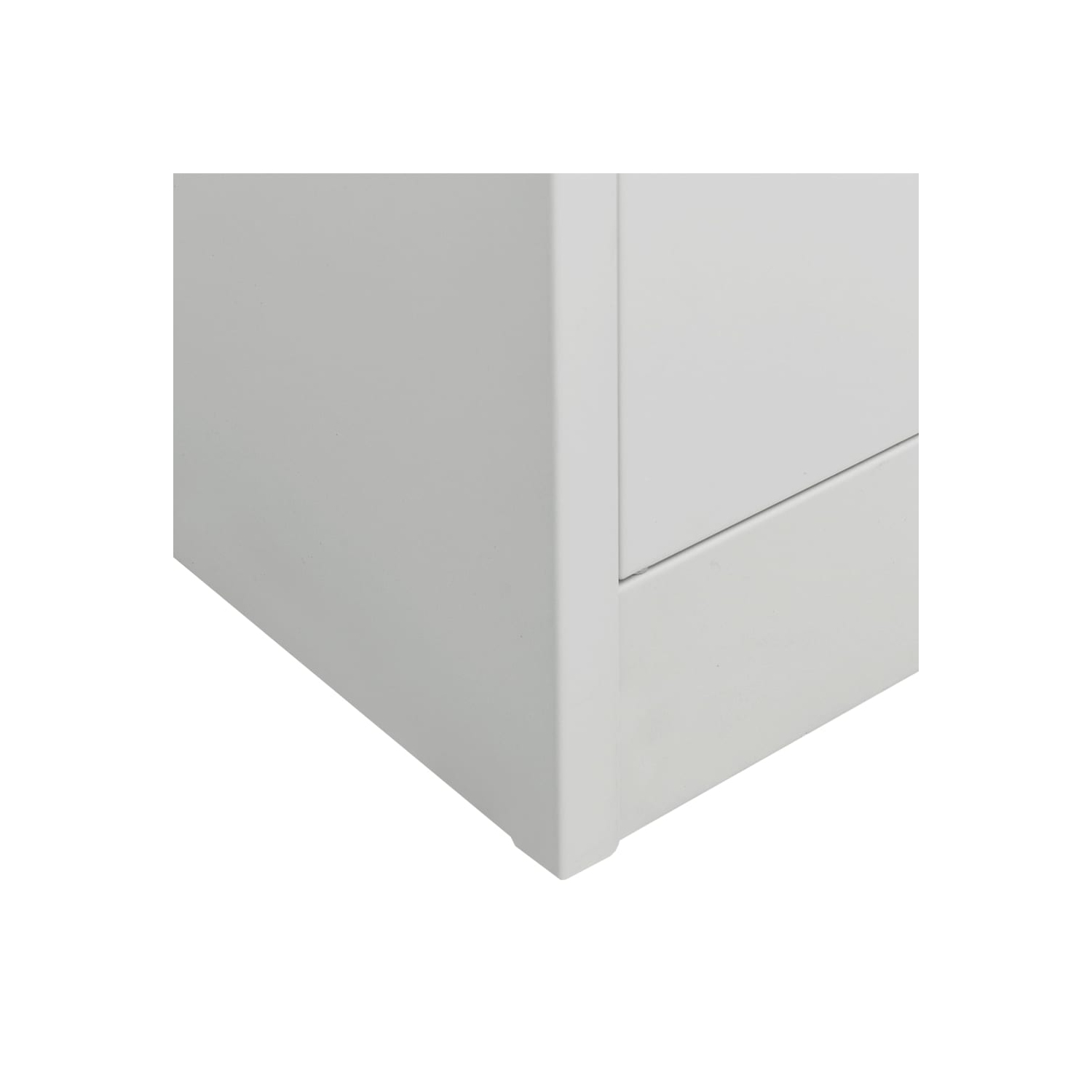 vidaXL Wardrobe Light Grey 80x50x180 cm Steel