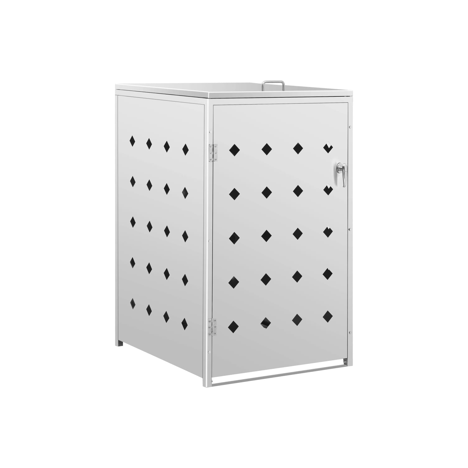 VidaXL – 240&nbsp;L en acier inoxydable à simple panier à roulettes