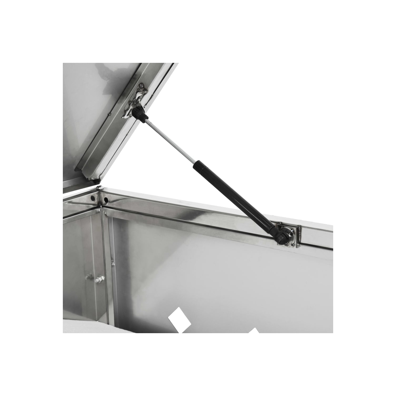 VidaXL – 240&nbsp;L en acier inoxydable à simple panier à roulettes