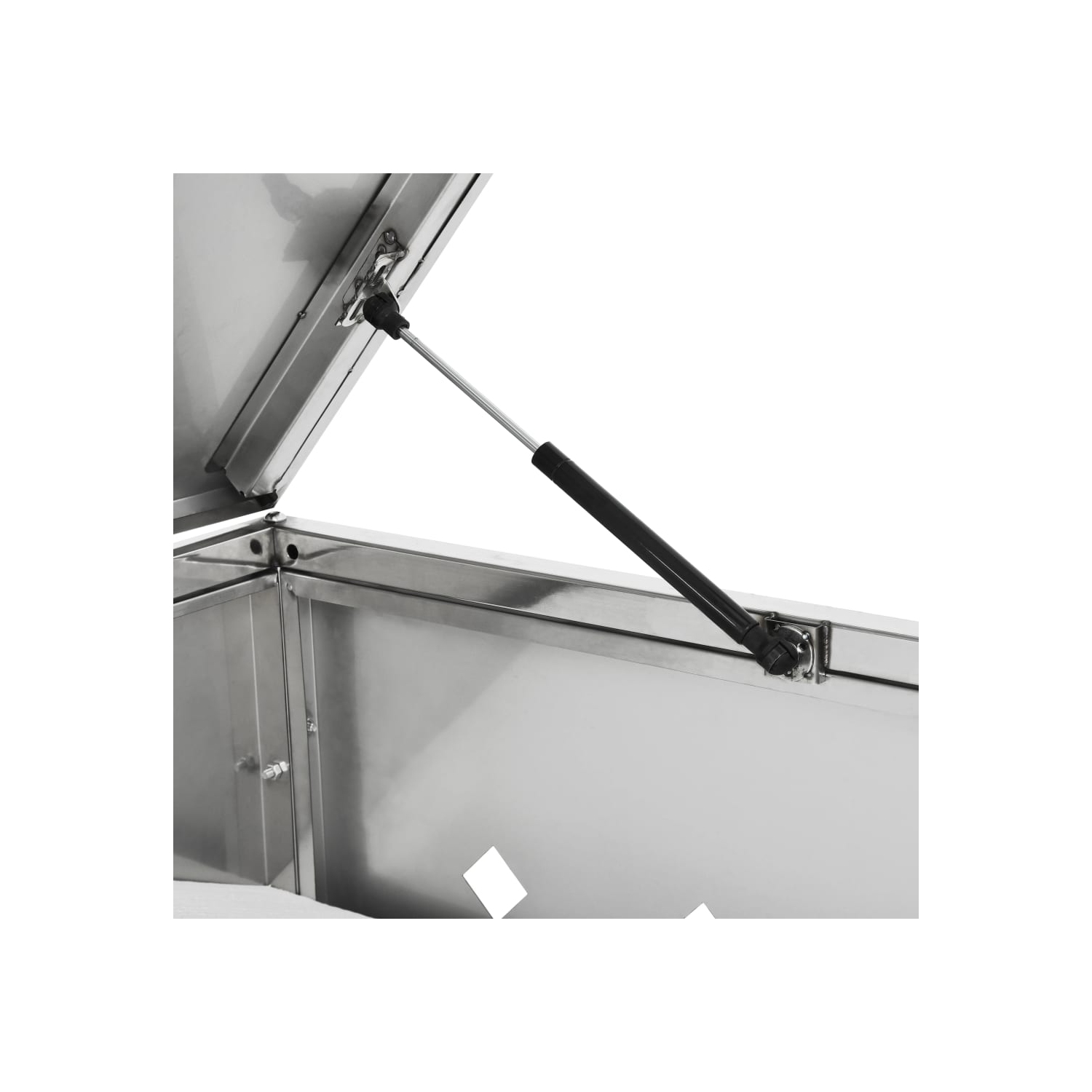 vidaXL Triple Wheelie Bin Shed 240 L Stainless Steel