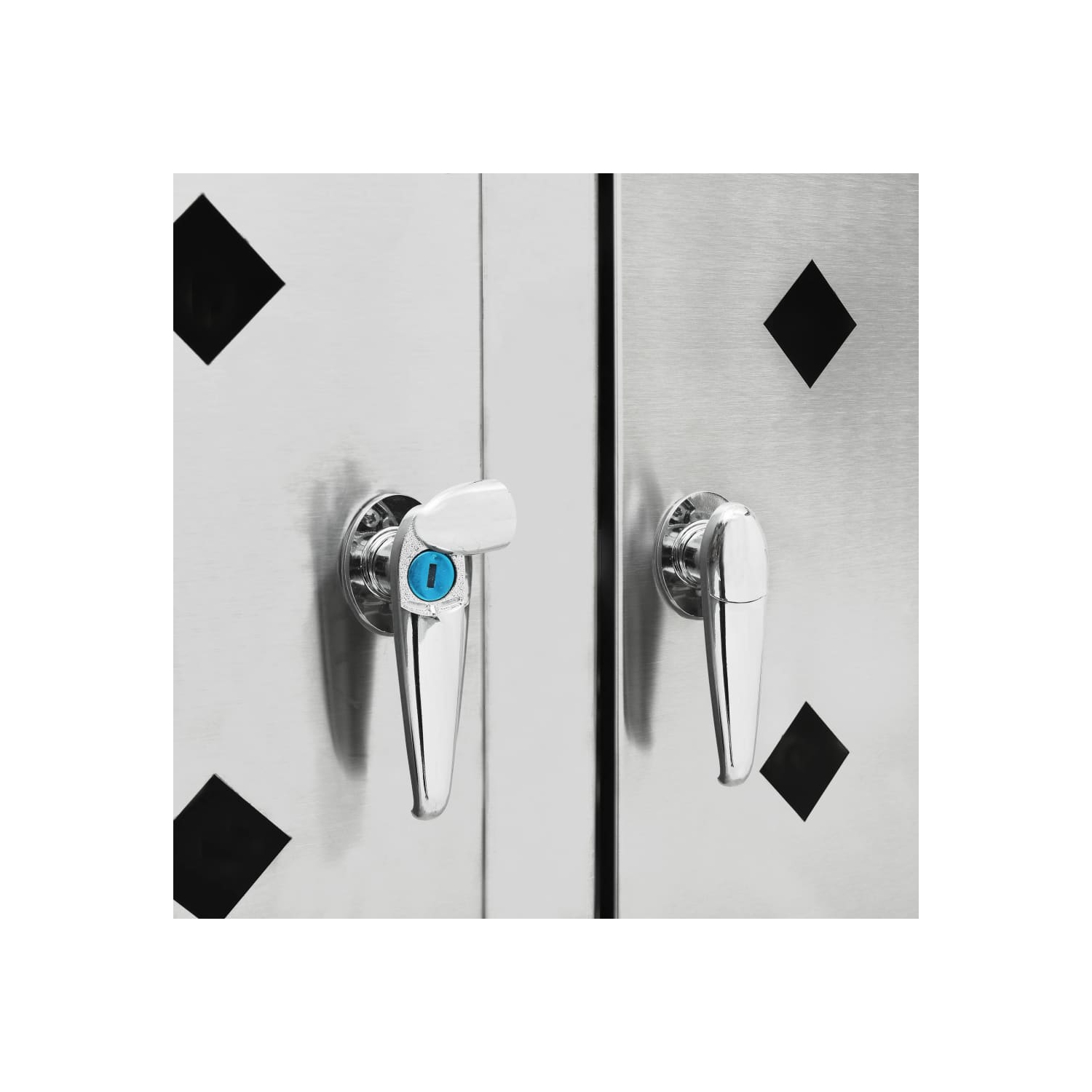 vidaXL Triple Wheelie Bin Shed 240 L Stainless Steel