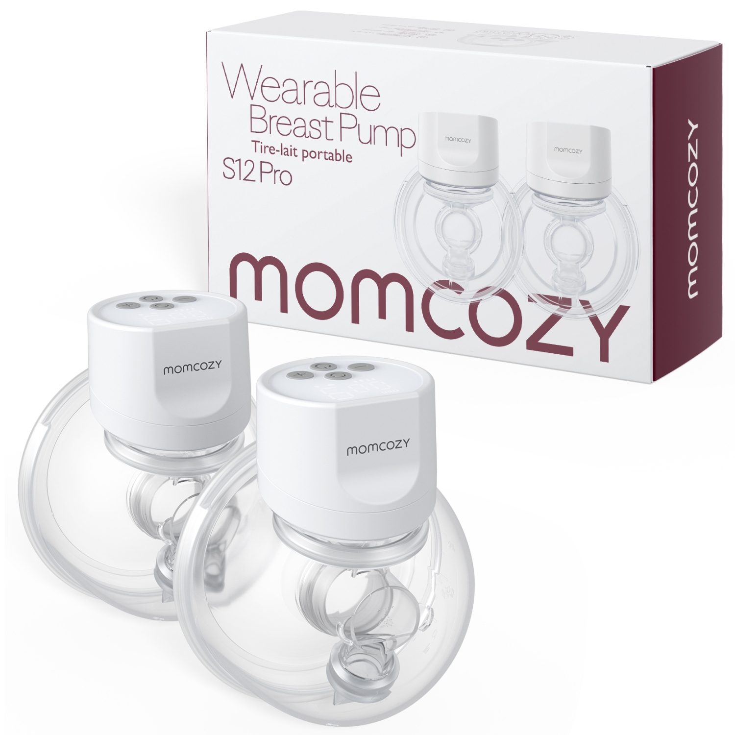 Momcozy S12 Pro Bra Bundle: Double S12 Pro Wearable Breast Pump