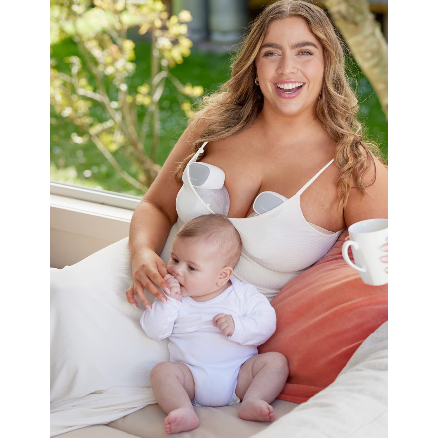 Momcozy Double Wearable Breast Pump S9 Pro, Hands Free Breast Pump Electric 24mm Gray