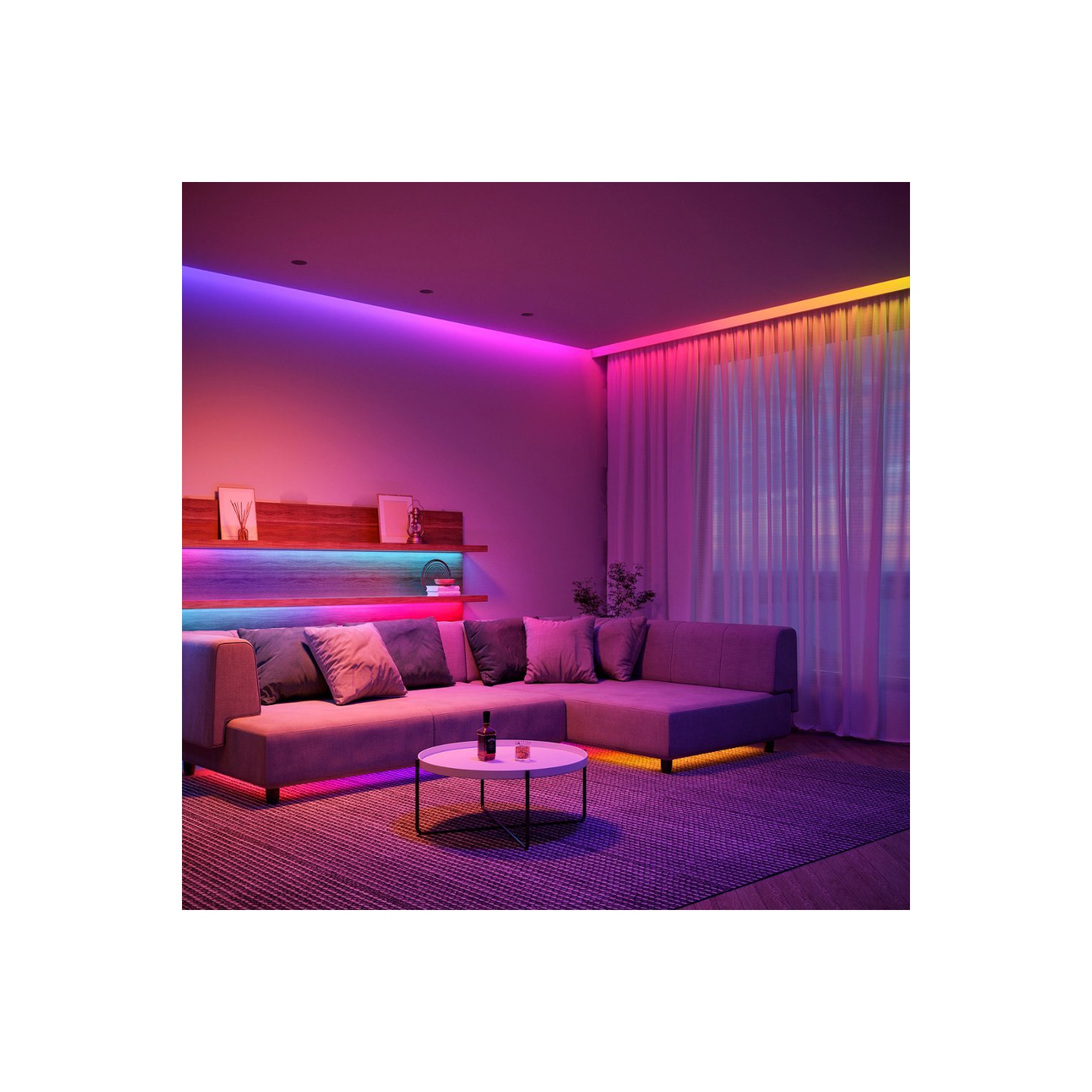 Bande lumineuse DEL Wi-Fi 24,6&nbsp;pi de Govee contrôlée par application