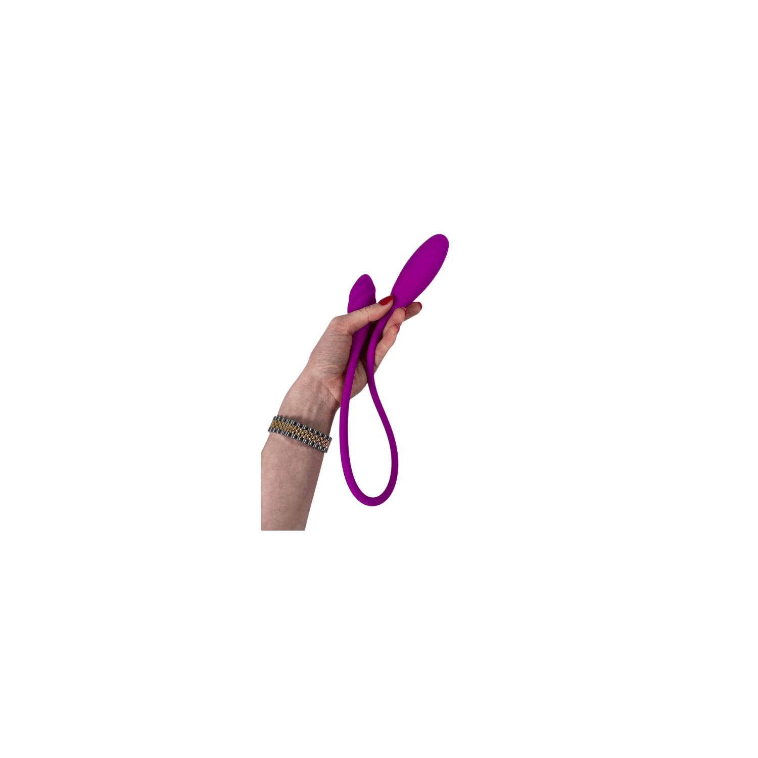 V For Vibes Dual Head Vibrator, Double-Sided Dildo Flora - Purple
