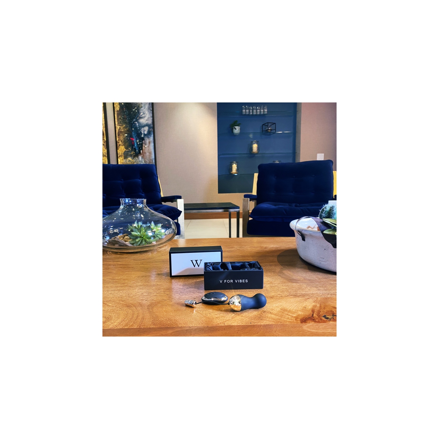 V For Vibes Bullet Egg Vibrator, Ben Wah Balls Proserpina - Black