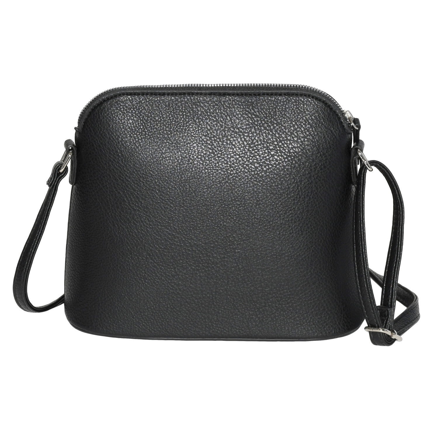 NICCI Crossbody Bag with Front Flap, Black