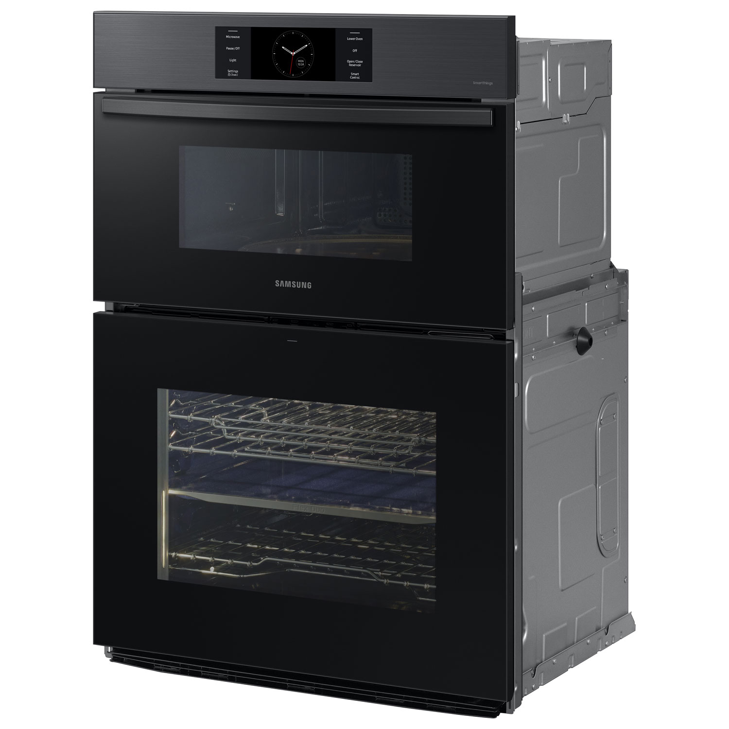 Samsung 30" 7 Cu. Ft. True Convection Electric Double Wall Oven - Black Stainless Steel