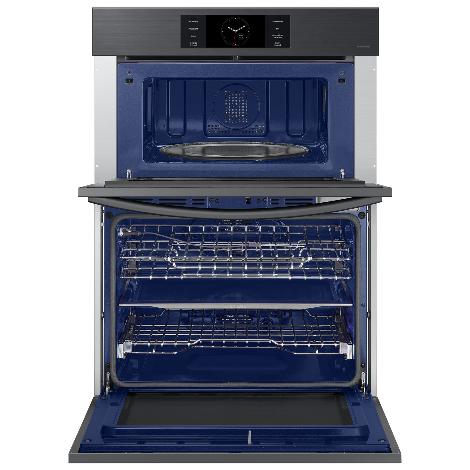 Samsung 30" 7 Cu. Ft. True Convection Electric Double Wall Oven - Black Stainless Steel