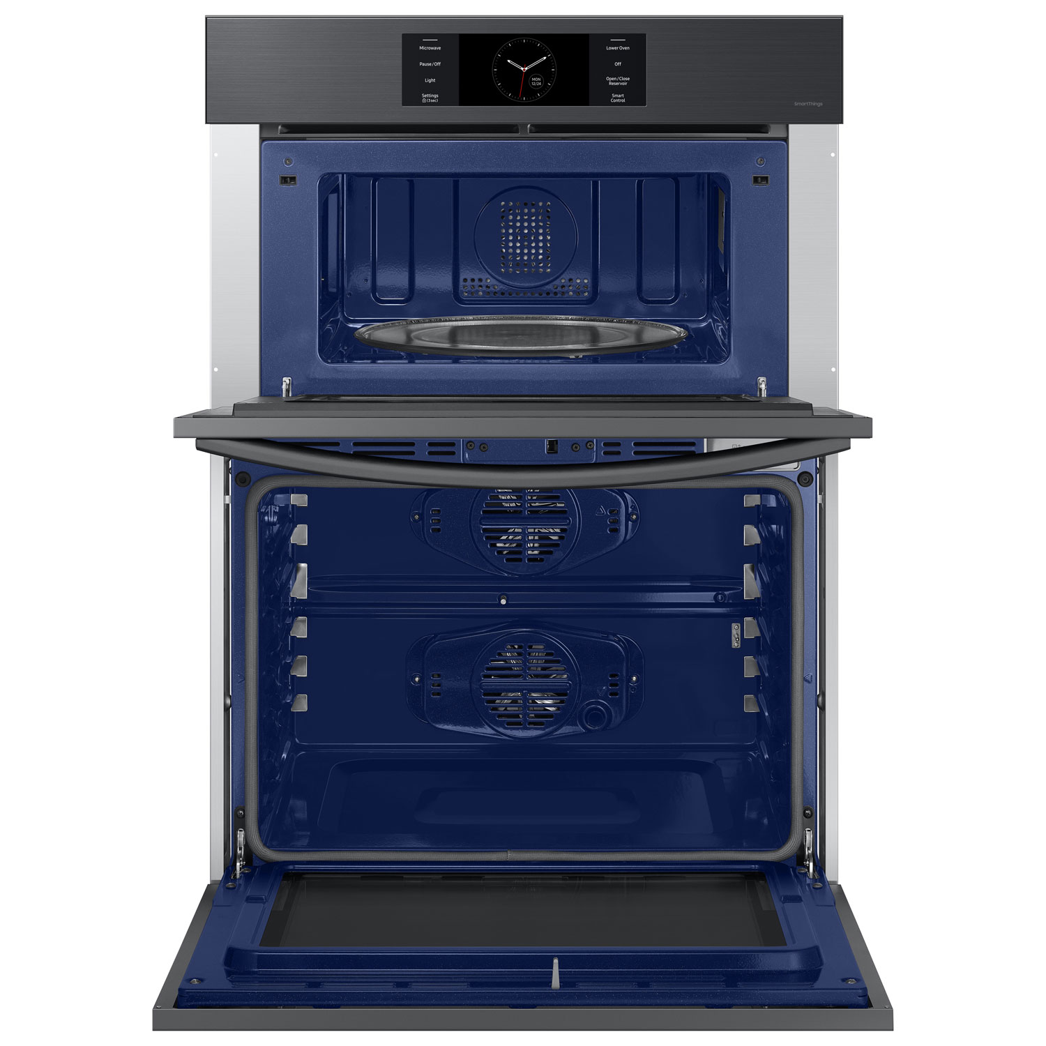 Samsung 30" 7 Cu. Ft. True Convection Electric Double Wall Oven - Black Stainless Steel