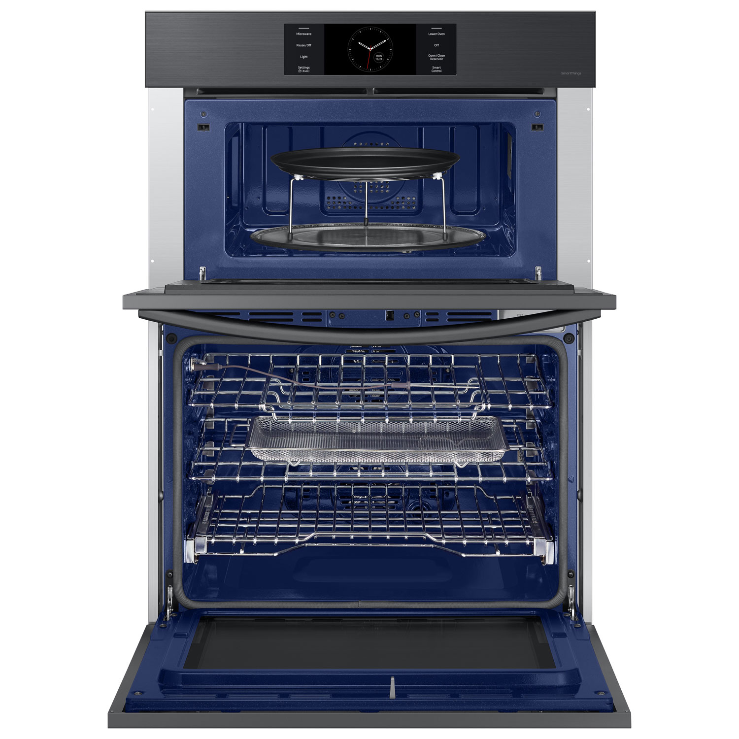 Samsung 30" 7 Cu. Ft. True Convection Electric Double Wall Oven - Black Stainless Steel