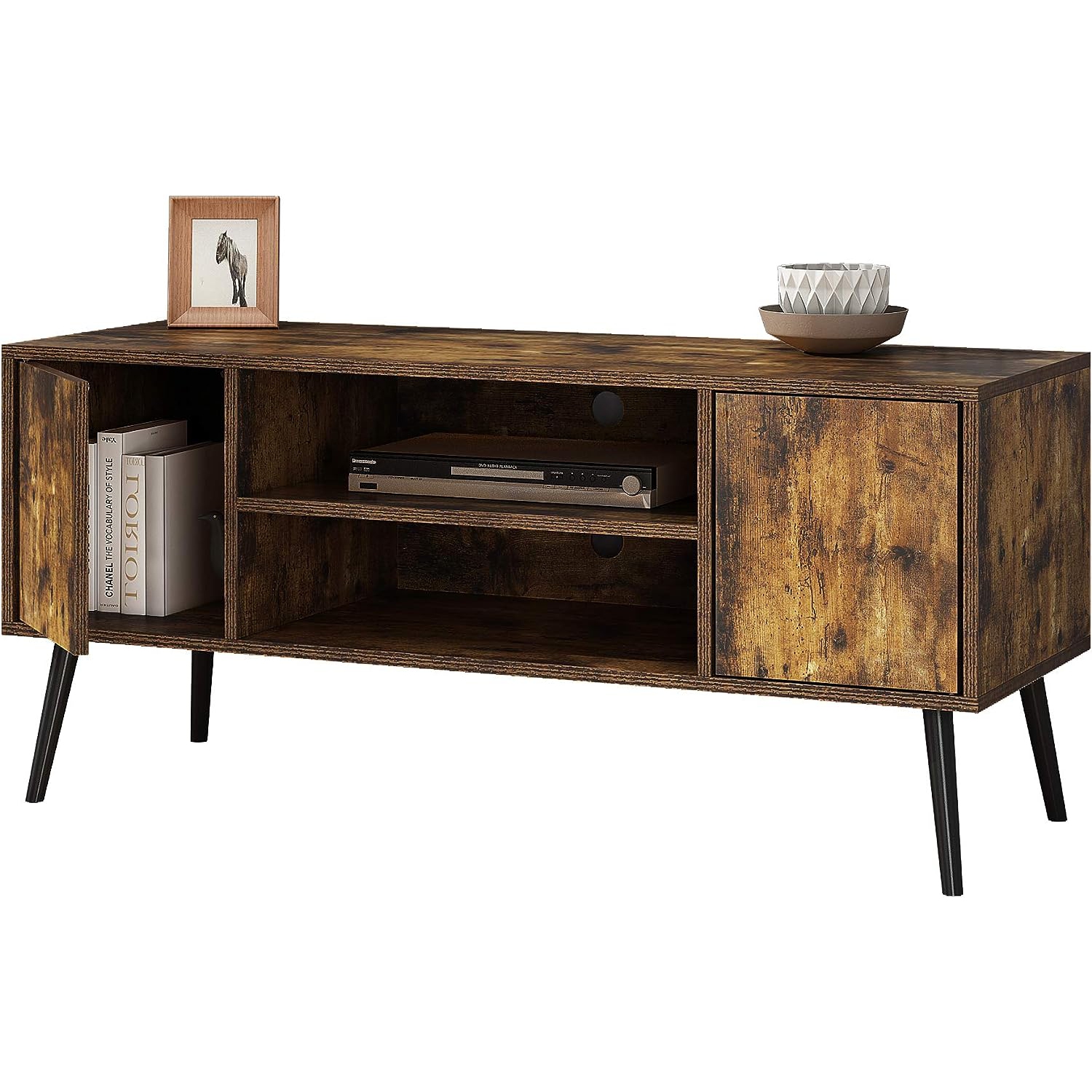 HOMEFORT Mid-Century TV Console Table,