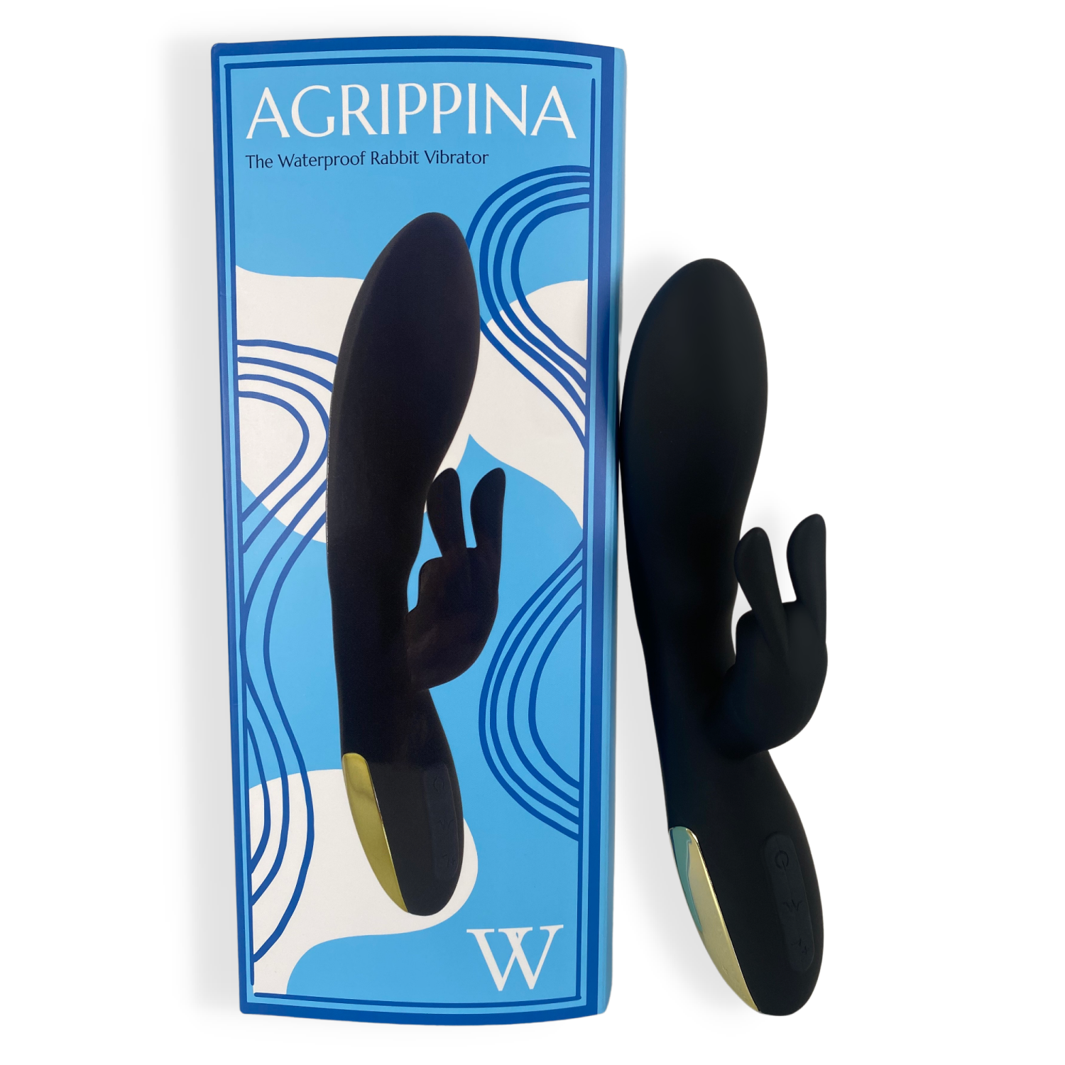 V pour Vibes Rabbit Vibrator, Rabbit Sex Toy Agrippina - Noir
