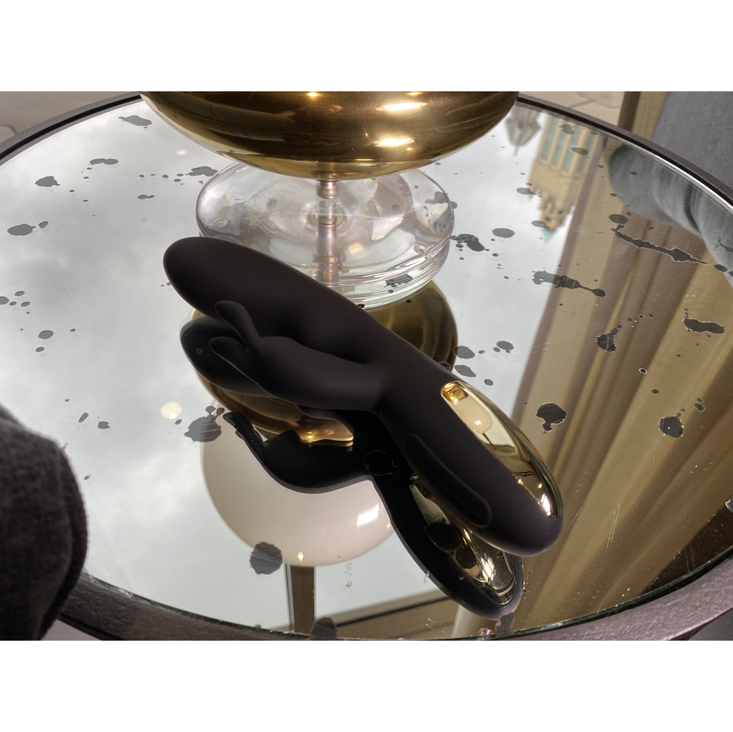 V pour Vibes Rabbit Vibrator, Rabbit Sex Toy Agrippina - Noir