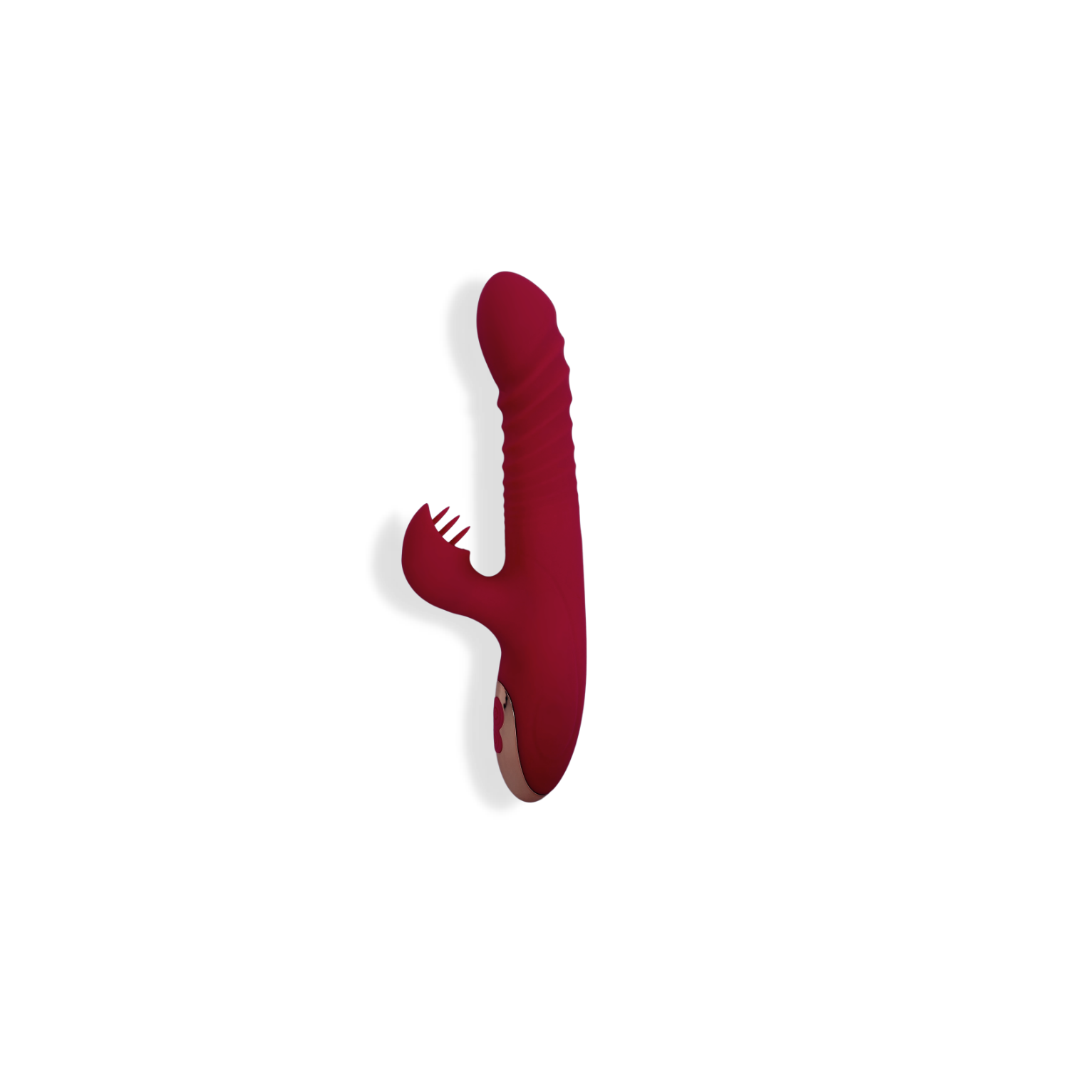 V For Vibes Thrusting Dildo, Thrusting Vibrator Luna - Red