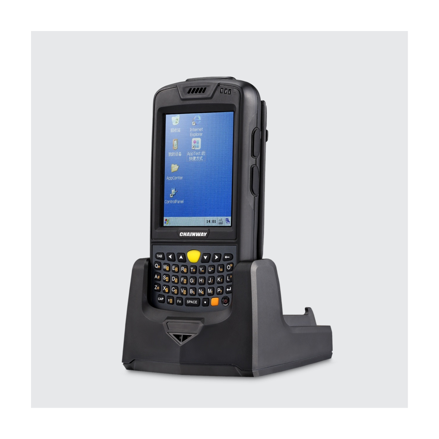 Windows CE C3000 Handheld Computer with Barcode Scanner, Cradle and Pistol  Grip