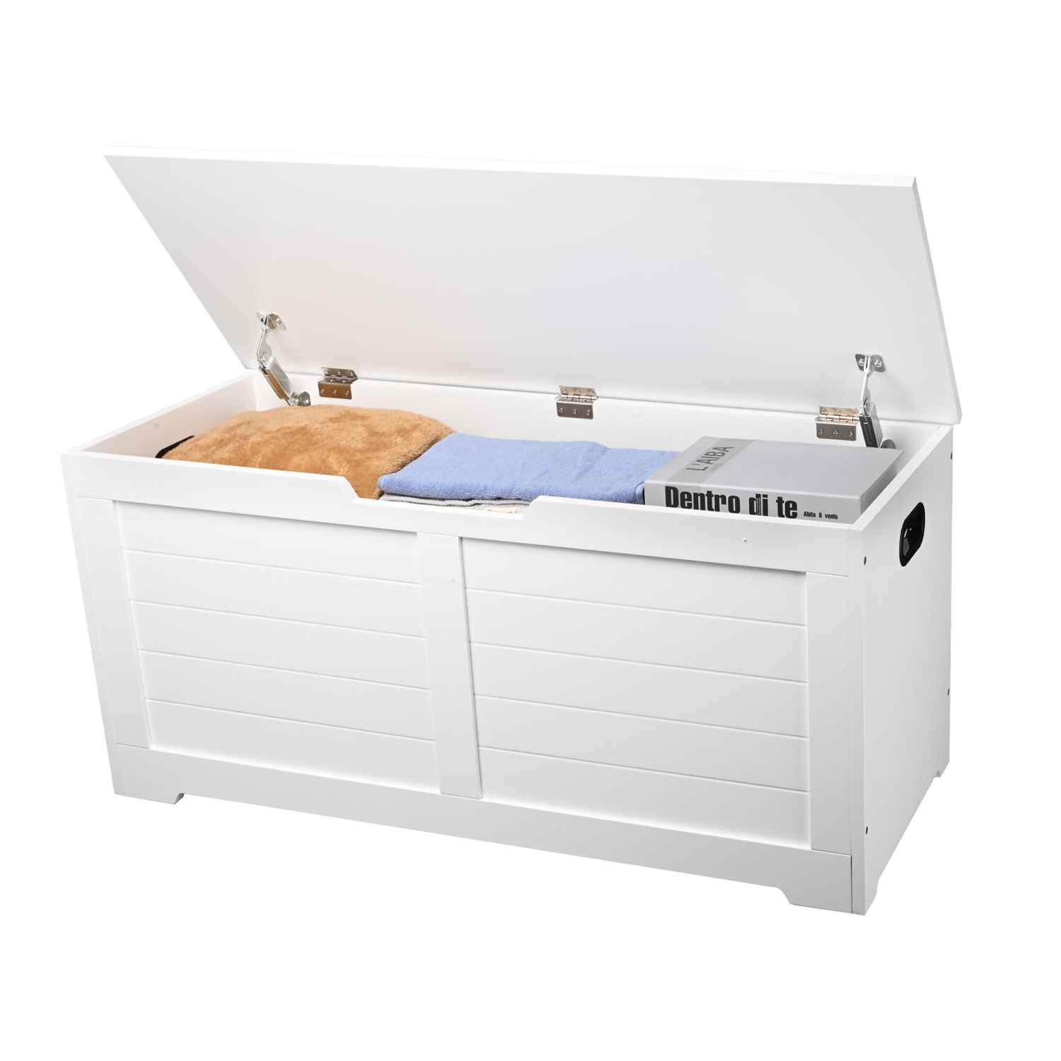 39-inch Toy Boxes and Storage,Toy Chest Box Organizer with Safety Hinges for Storage Bench Shoe Bench and Storage Cabinet