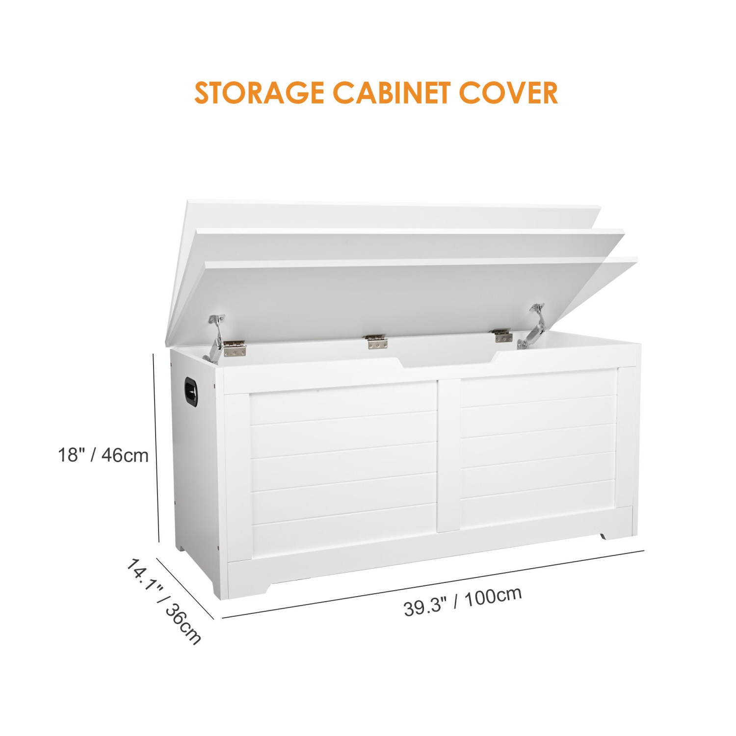 39-inch Toy Boxes and Storage,Toy Chest Box Organizer with Safety Hinges for Storage Bench Shoe Bench and Storage Cabinet