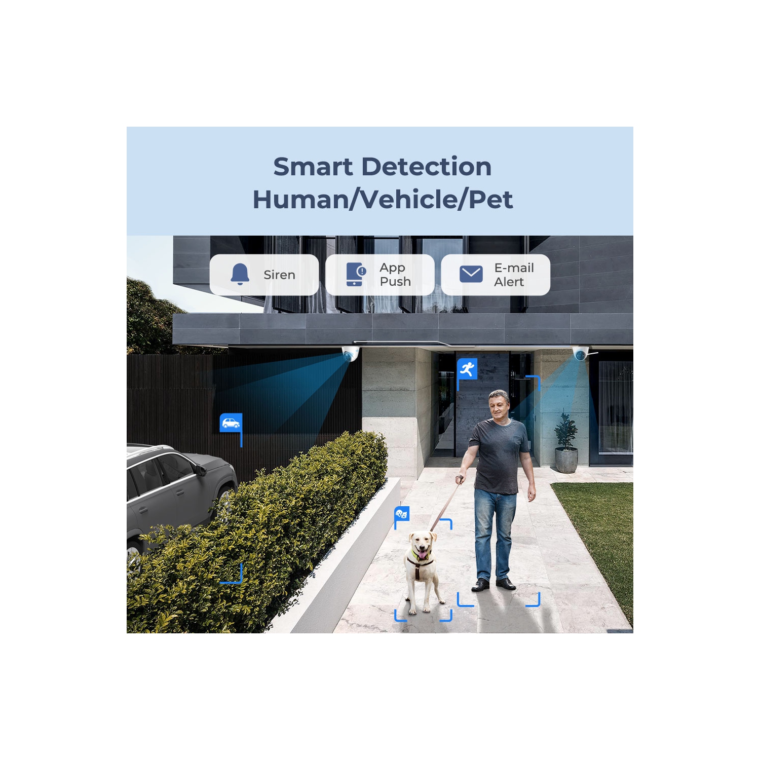 Reolink 12MP UHD Video Surveillance System with Intelligent Detection, Power over Ethernet, 8-Channel 2TB NVR