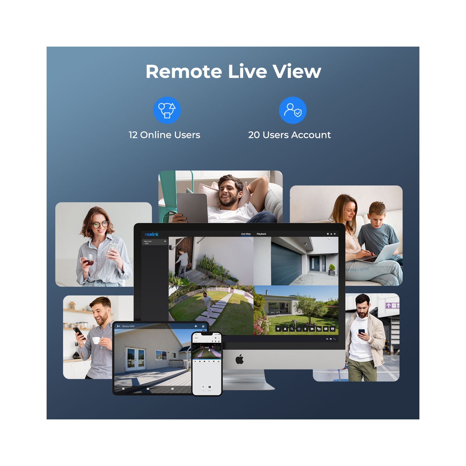 Reolink 4K 180° Dual Lens Floodlight Security Camera, Person/Vehicle Detection, Color Night Vision, Two-Way Audio, Power over Ethernet