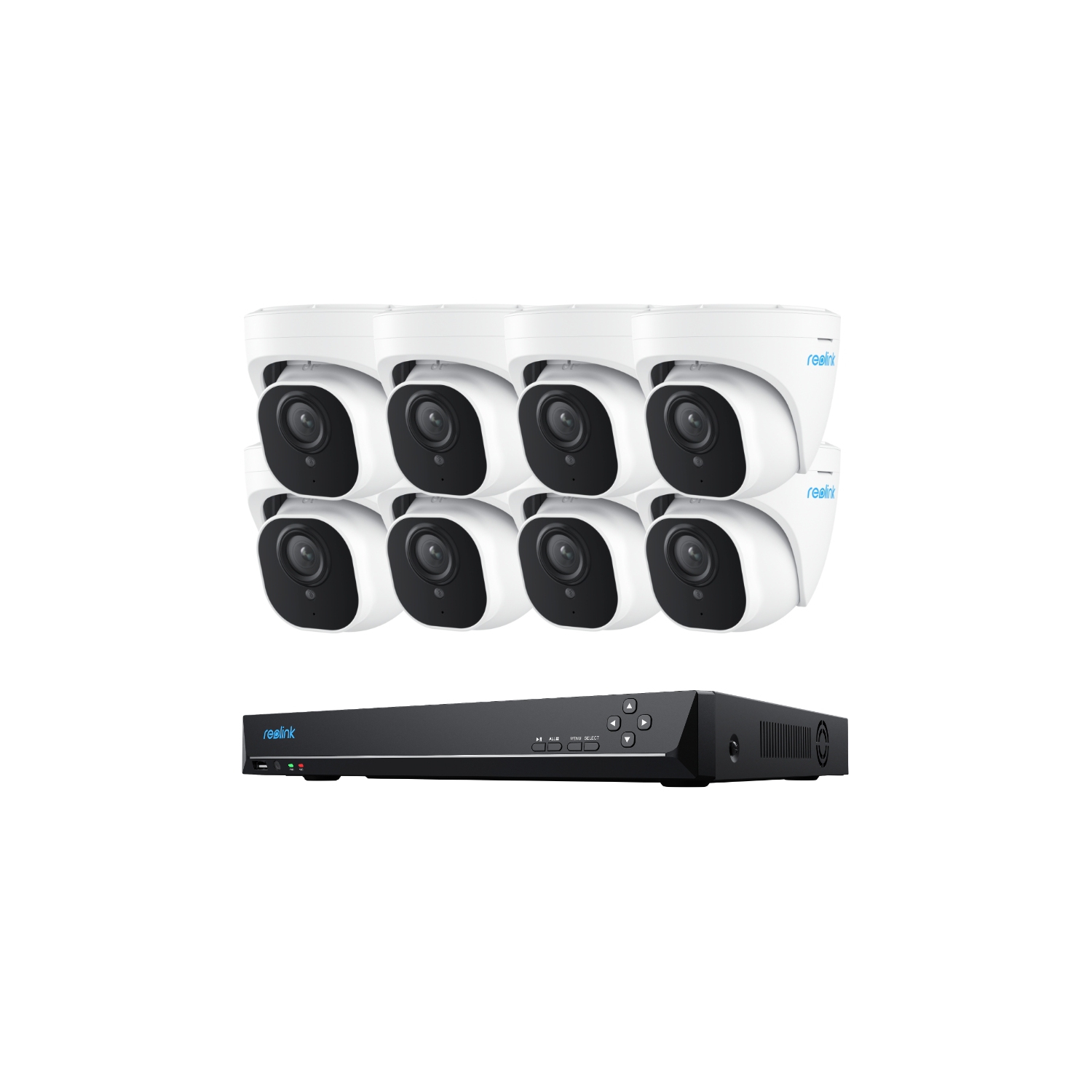 Reolink 16-Channel PoE 4K Security Camera System, Person/Vehicle Detection, 4TB Built-in HDD