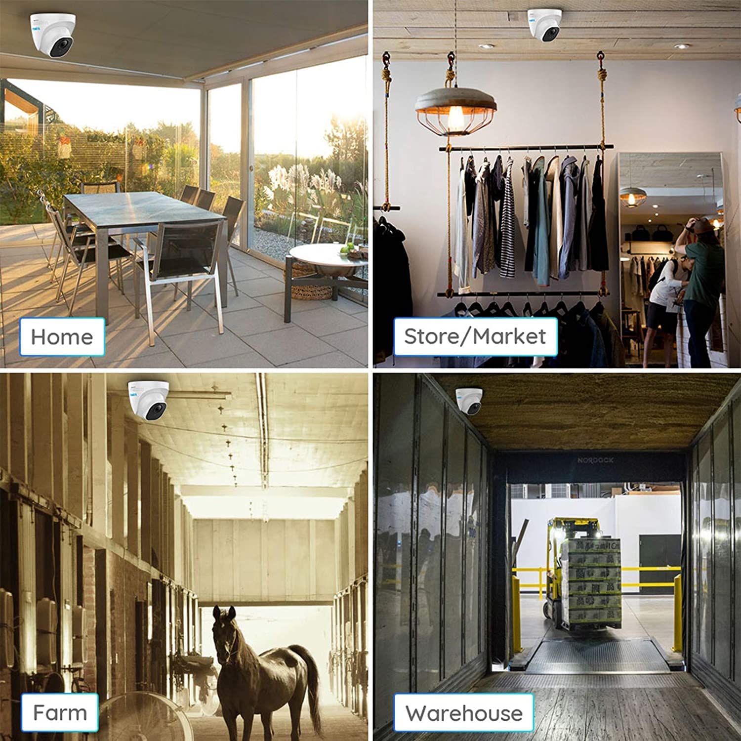 Reolink 16-Channel PoE 4K Security Camera System, Person/Vehicle Detection, 4TB Built-in HDD