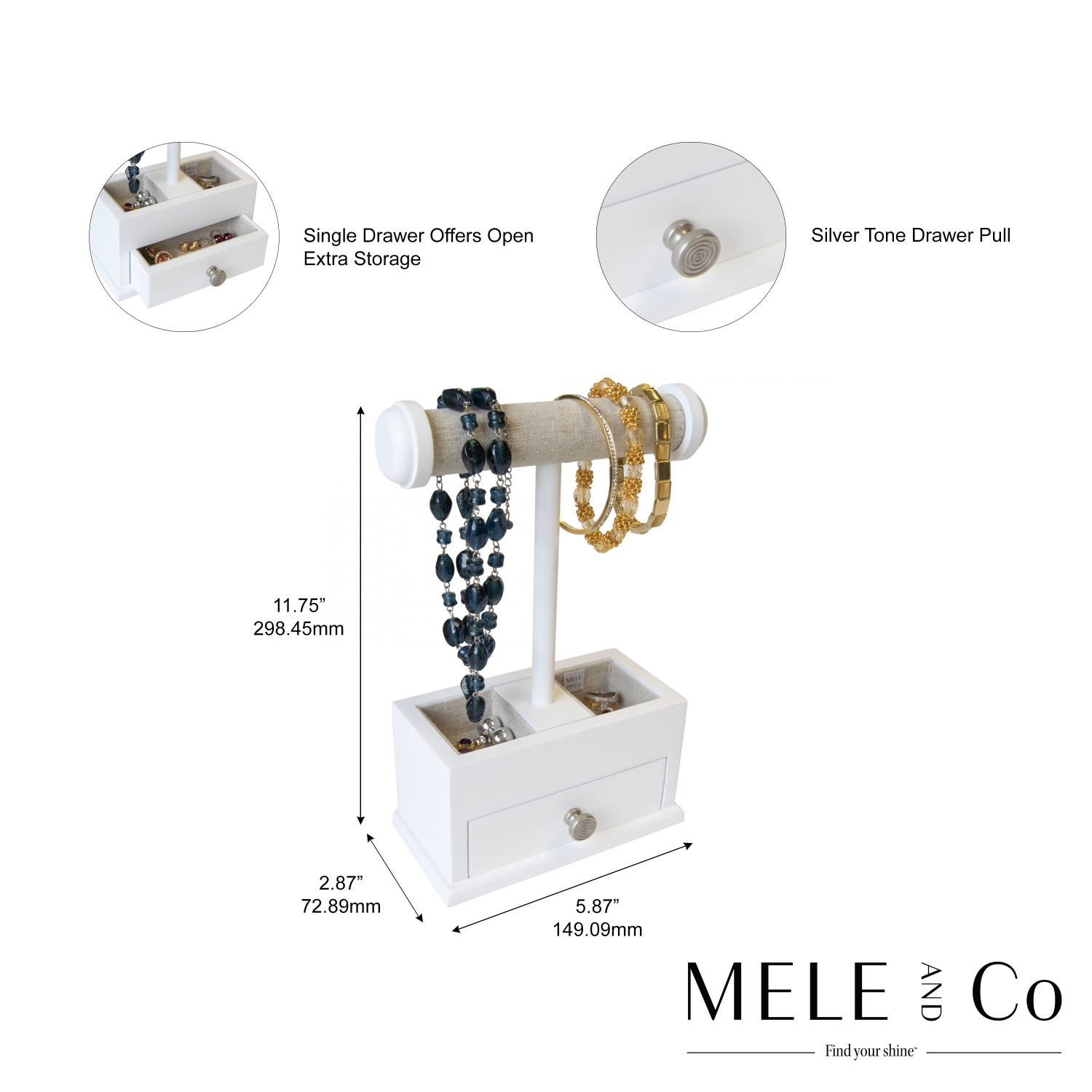 Mele and Co Mini Ivy Bangle Bar and Jewelry Box