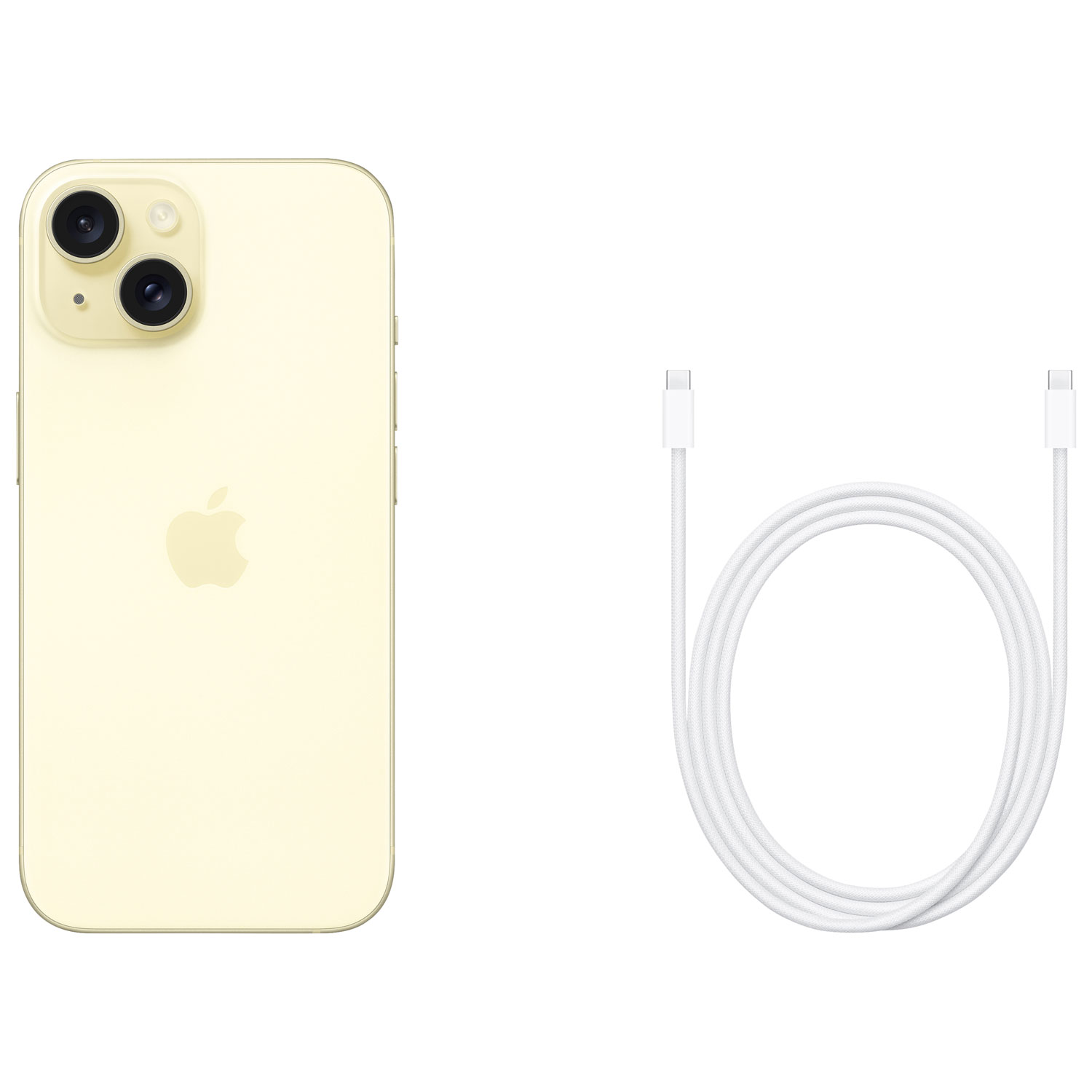 iPhone 15 de 128 Go d'Apple offert par TELUS - Jaune - Financement mensuel