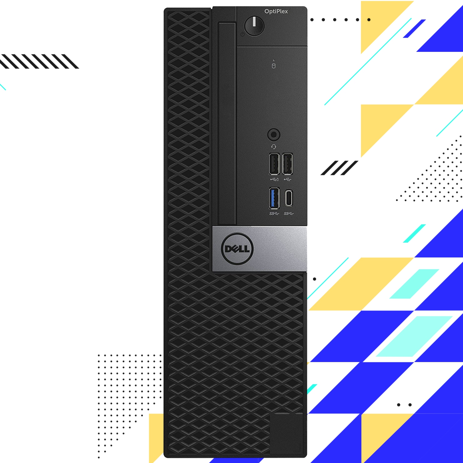 Refurbished - Dell OptiPlex 7050 SFF (Core i7 7th Gen|New 27" FHD Monitor|16GB RAM|1TB SSD|Win 10 Pro| GT 1030| Gaming Headset) Business Desktop PC -