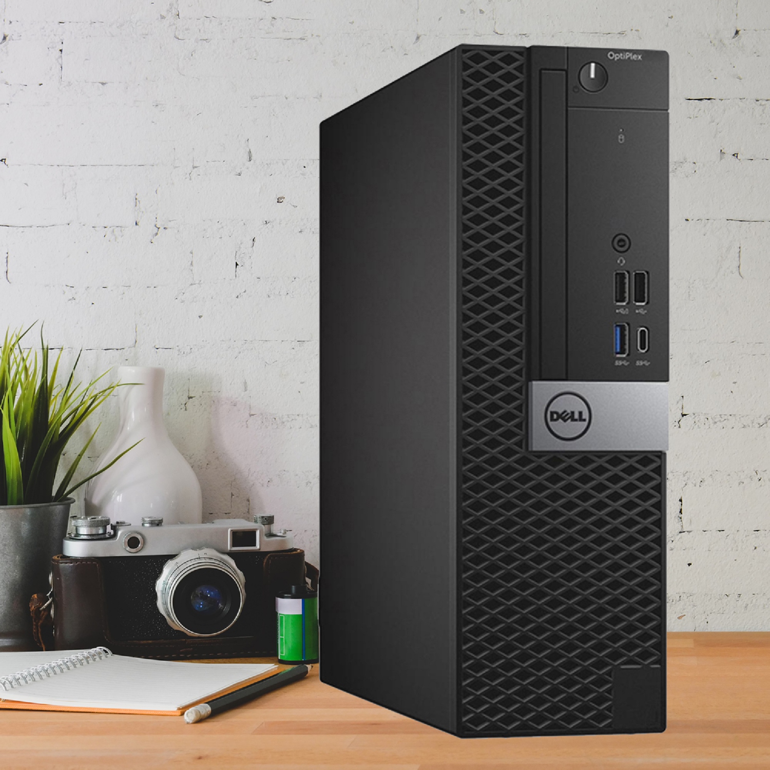 Refurbished - Dell OptiPlex 7050 SFF (Core i7 7th Gen|New 27" FHD Monitor|16GB RAM|1TB SSD|Win 10 Pro| GT 1030| Gaming Headset) Business Desktop PC -