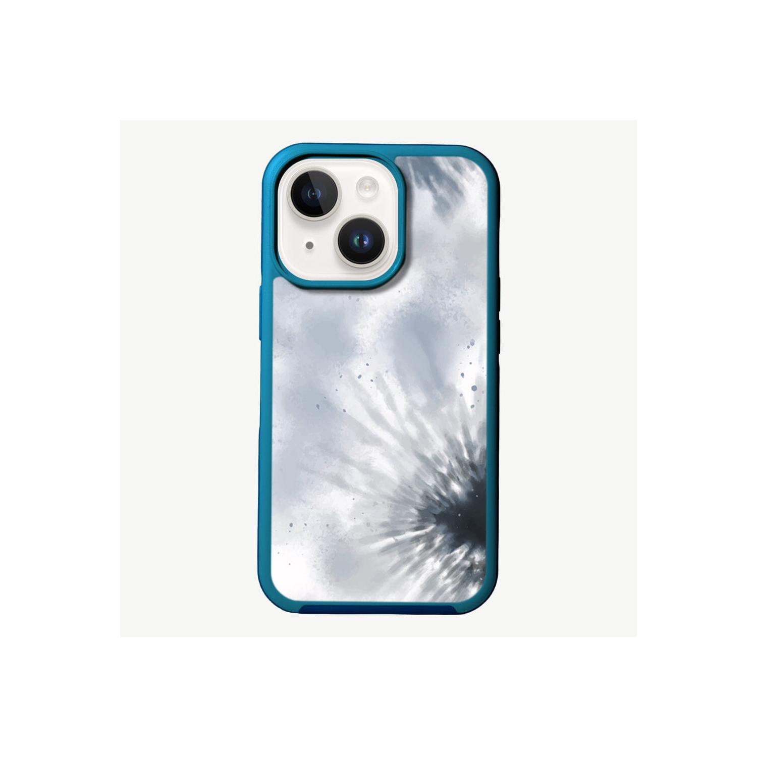MagSafe iPhone 14 Blue Tie Dye Case