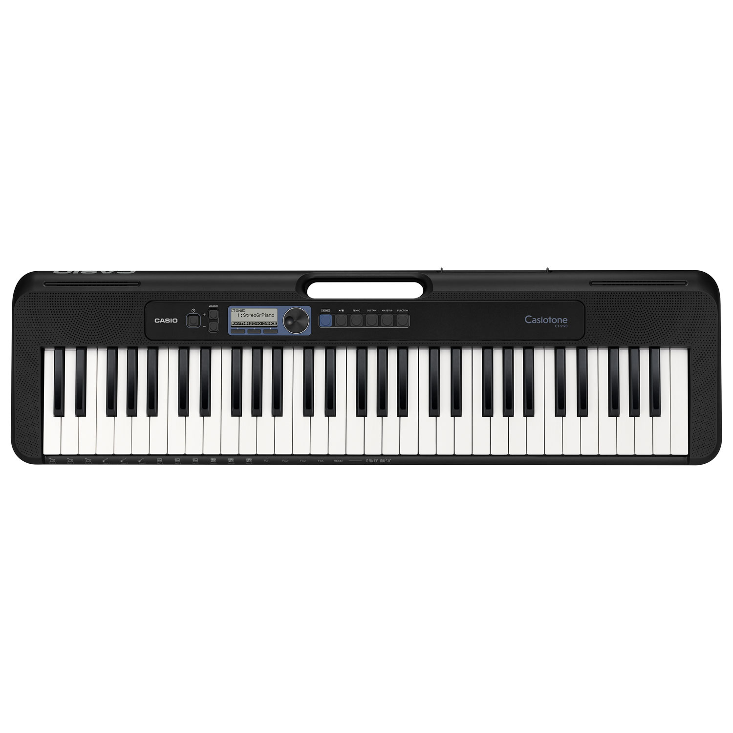 Clavier électrique à 61 touches CT-S190 de Casio avec support et banc - Noir