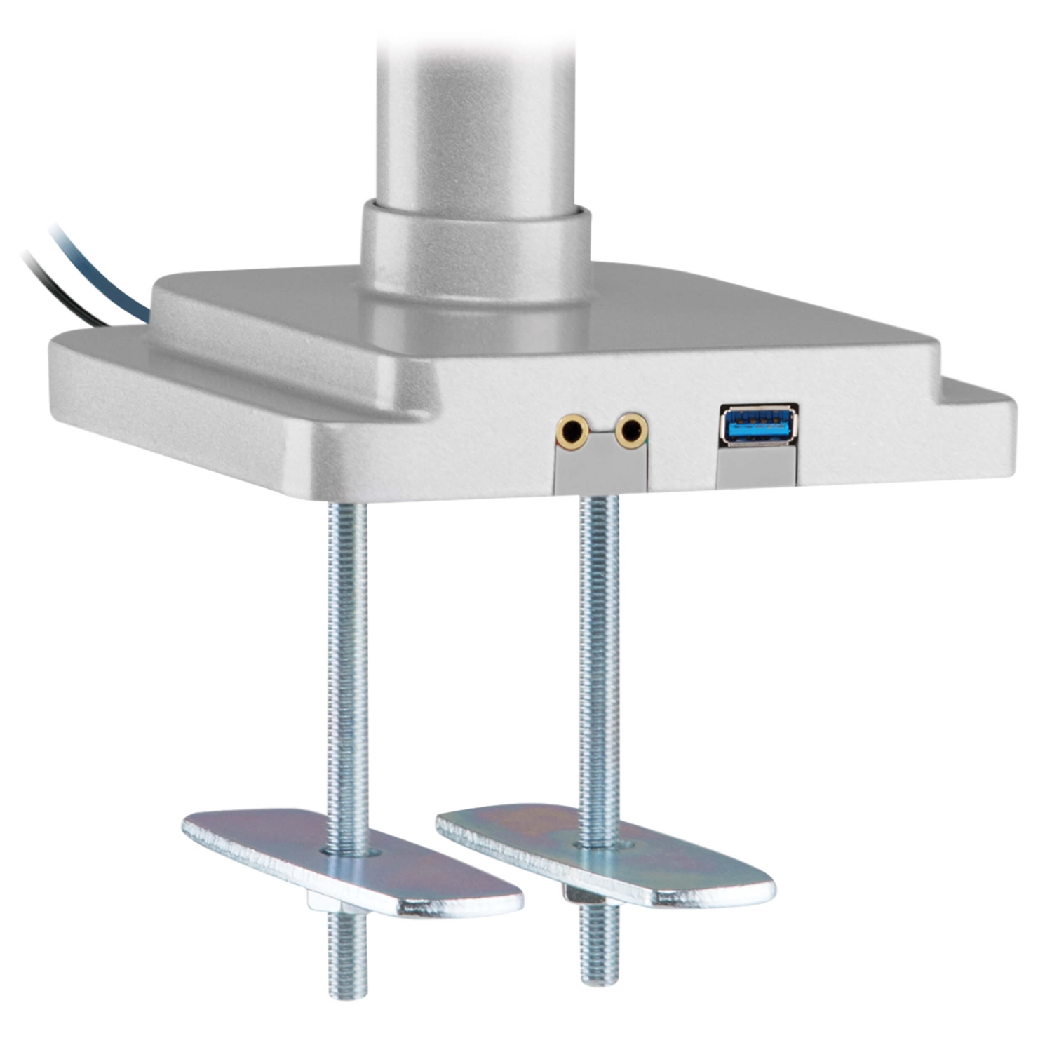 Tripp Lite 17"-30" Triple-Display Gas-Spring Flex-Arm Desktop Clamp and Grommet - Silver