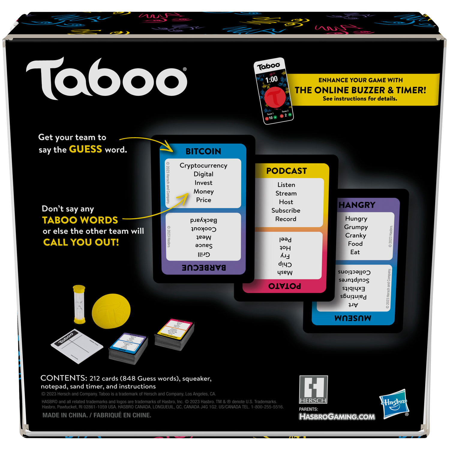 Hasbro Taboo Card Game - English