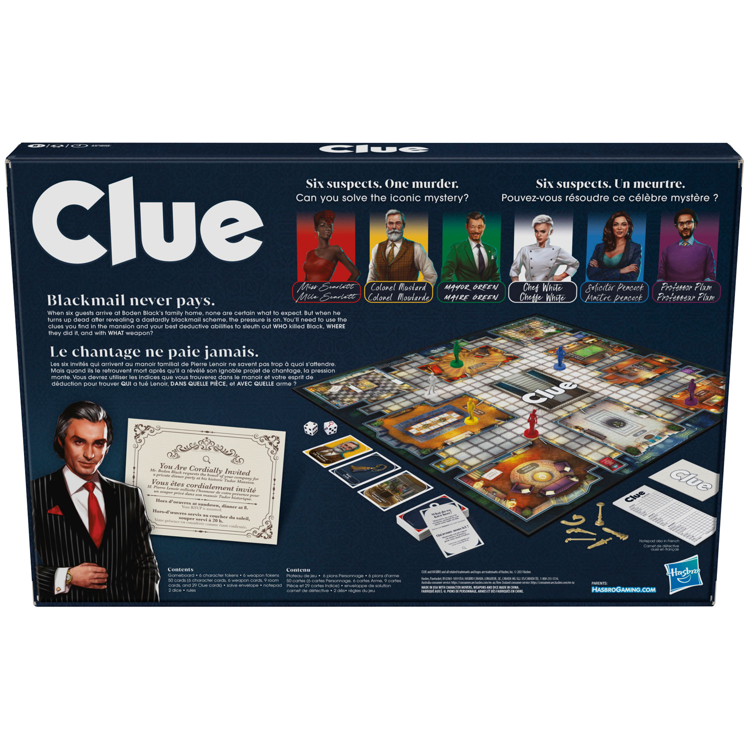 Hasbro Clue Board Game - Bilingual