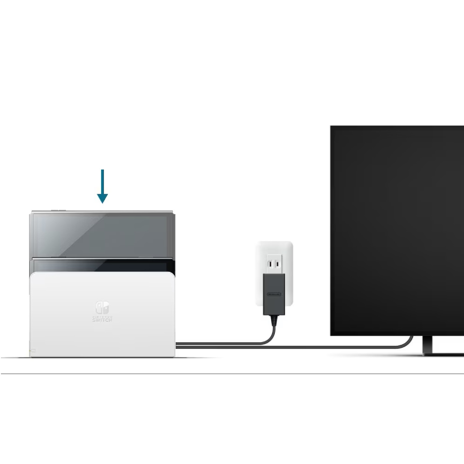 Refurbished Nintendo Switch Original Dock - OLED Model - White