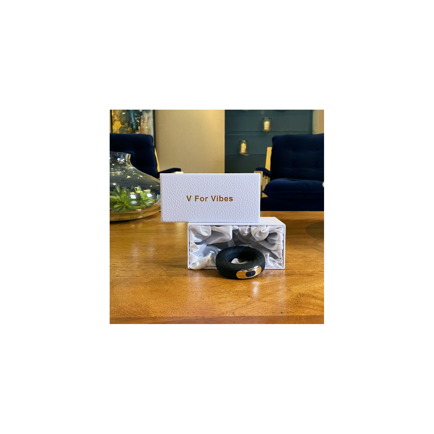 V pour Vibes anneau de pénis, anneau vibrant portable pour hommes, jouet sexuel mâle - Noir