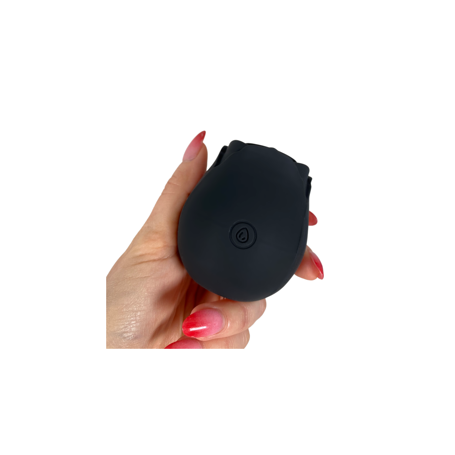 V For Vibes Vibrating Rose, Rose Vibrator Bona Dea - Black