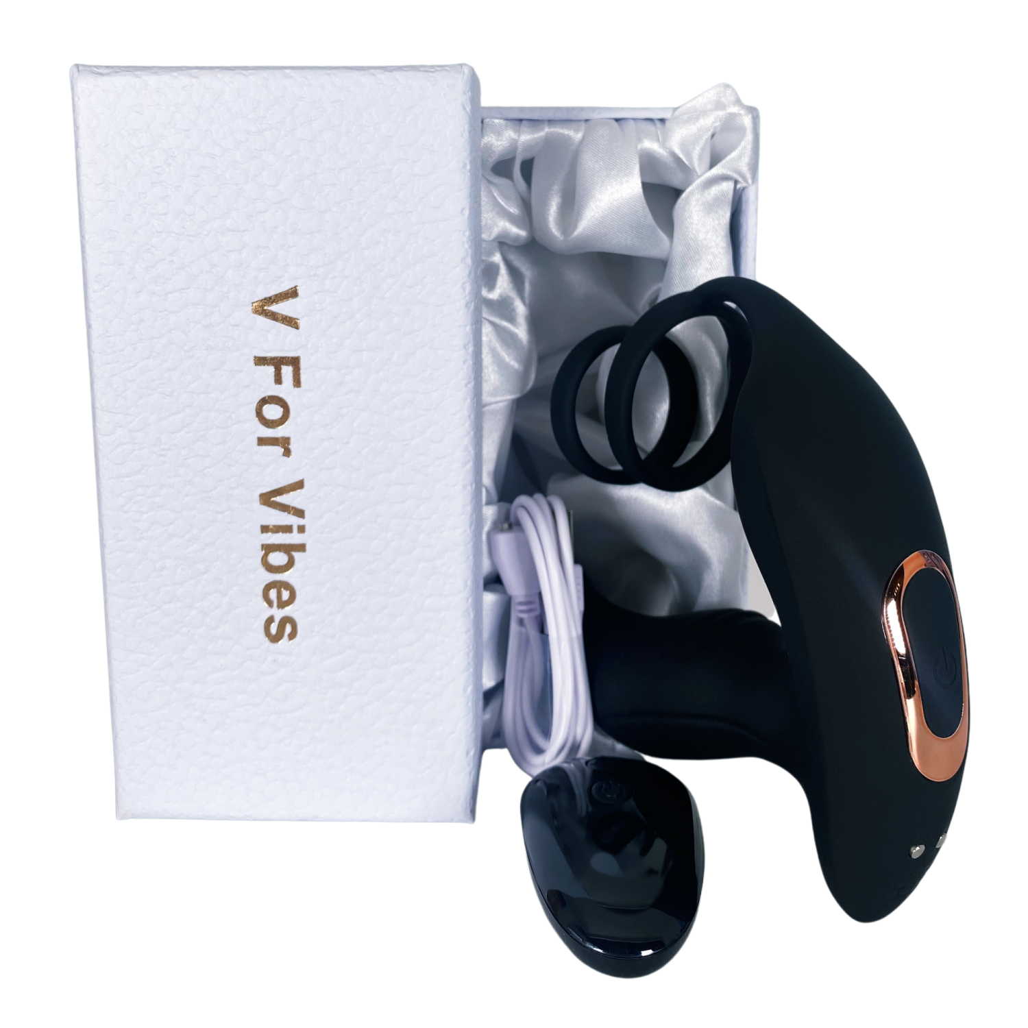 V pour vibromasseur à prostate Vibes, Cupidon vibrateur à prostate - Noir