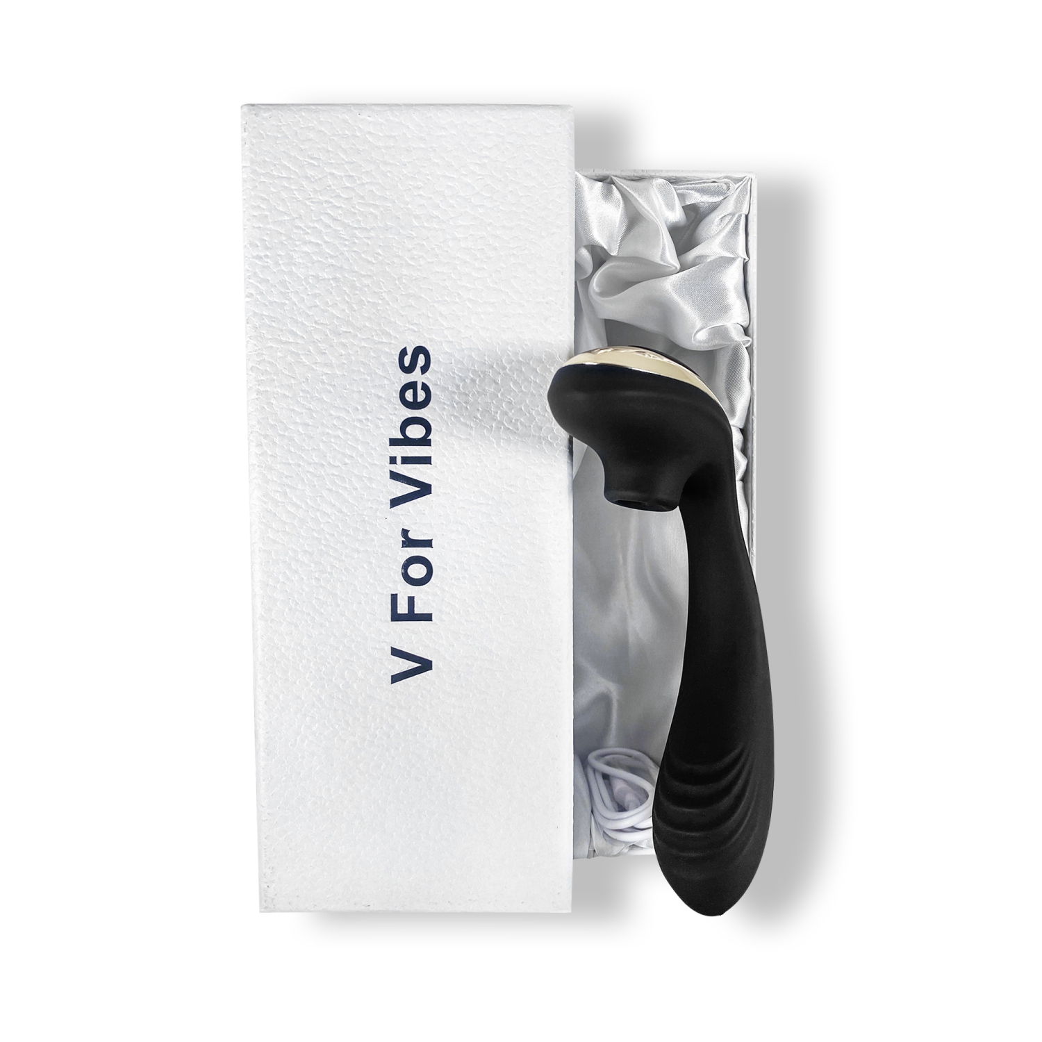 V pour Vibes Clitoral sucer Toy et G-SPOT Vibrator Bellona - Noir