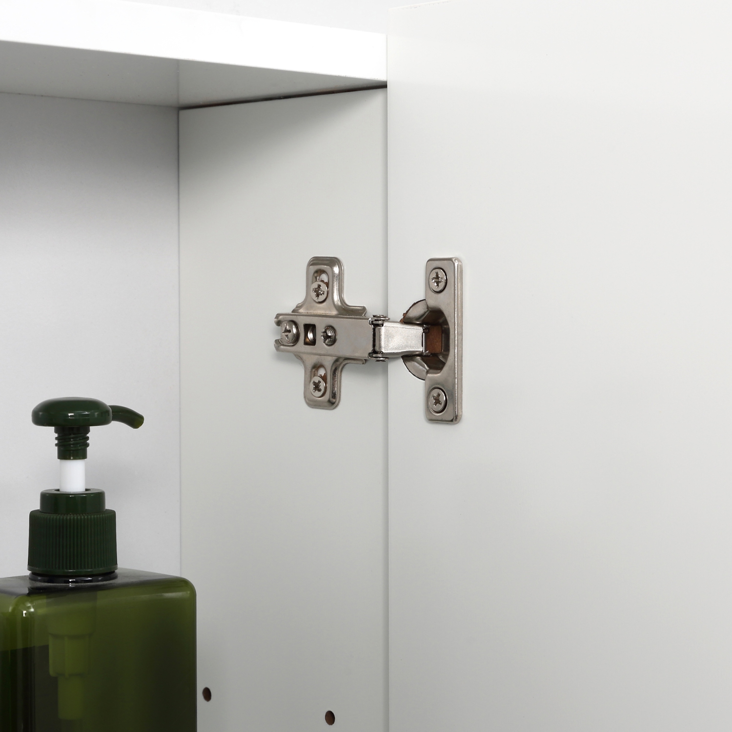 kleankin 28" x 24" Medicine Cabinet, Wall Mounted Bathroom Mirror Cabinet with Mirrored Doors, Adjustable Shelves, White